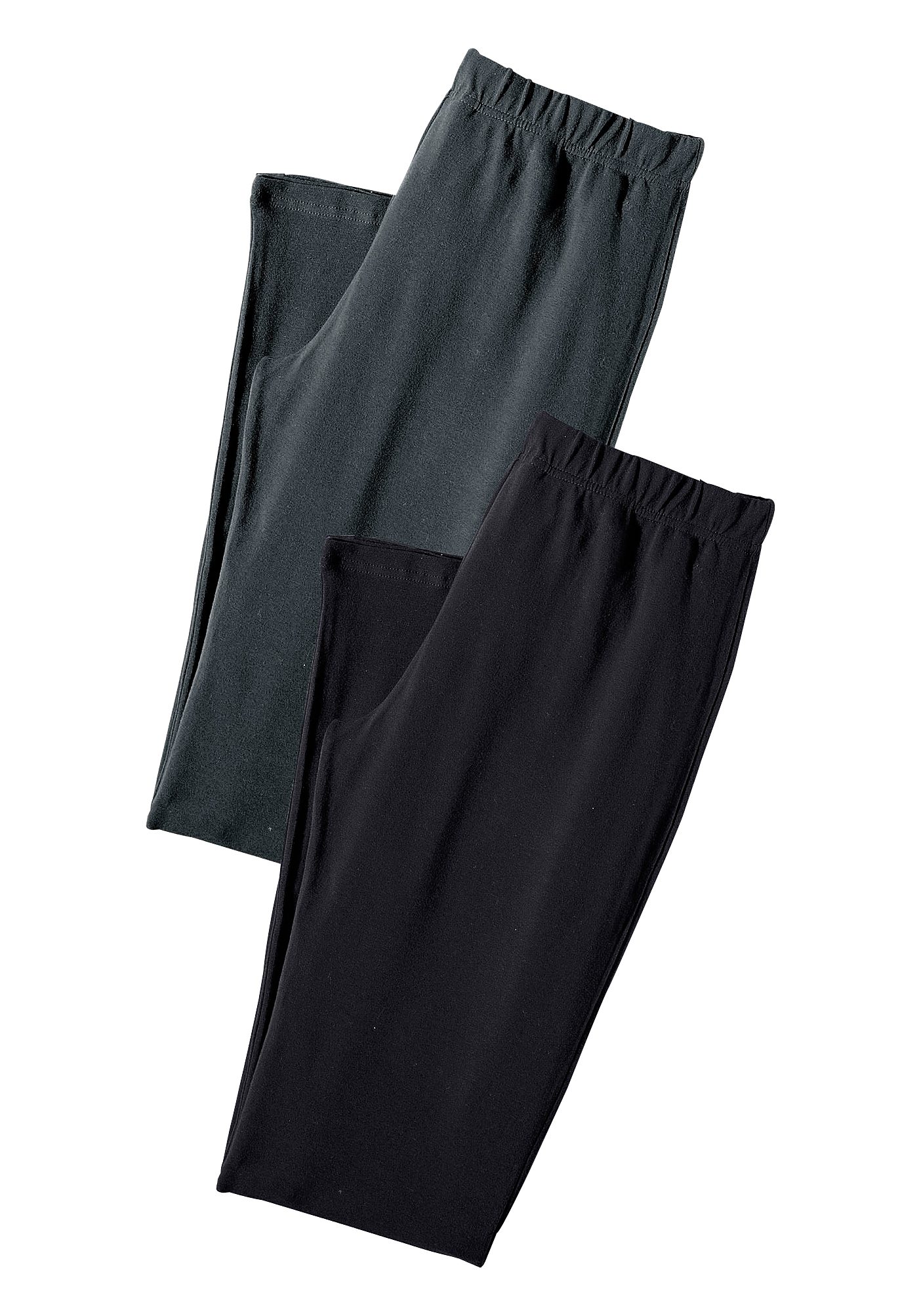 vivance active Legging met rubberen tailleband, loungewear (2-delig, Set van 2) dames broeken maat 40/42 grijs