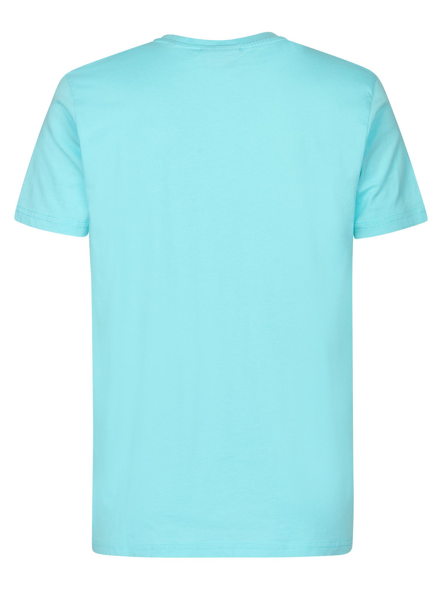 Petrol Industries Shirt met ronde hals met geborduurd logo