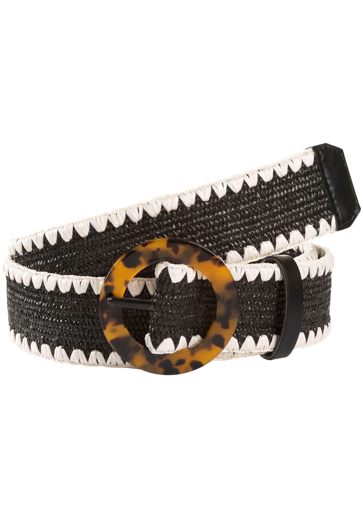 Tom Tailor Stoffen riem TTTHELMA 4 cm brede damesbandriem, must-have voor lente en zomer