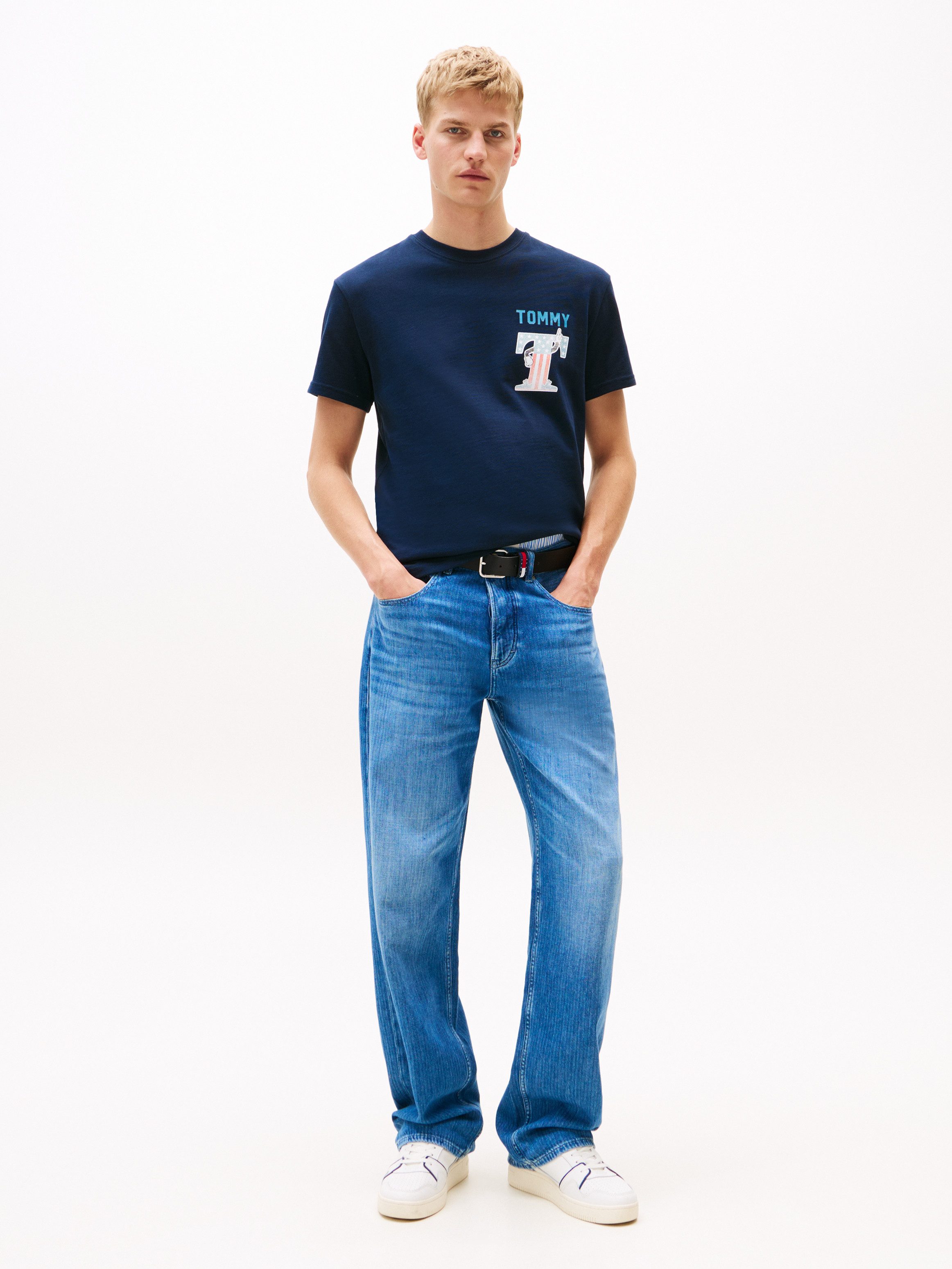 TOMMY JEANS T-shirt TJM REG USA SCRIPT SS TEE