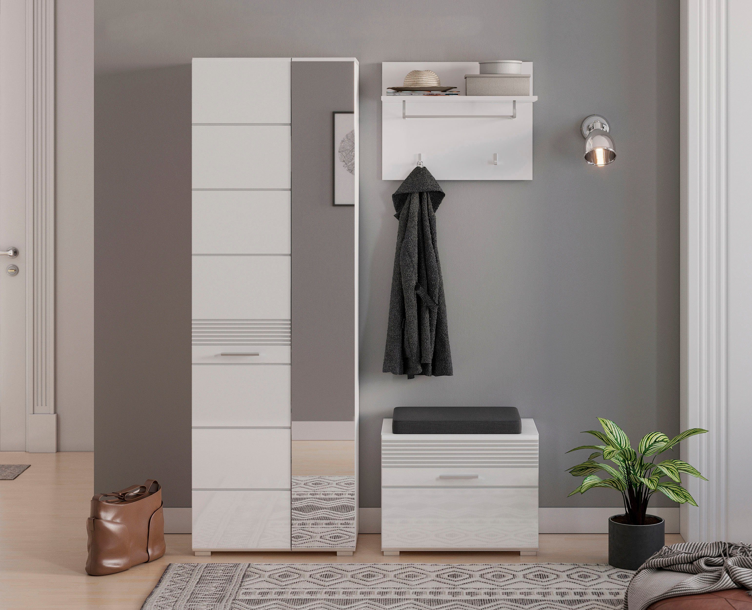 INOSIGN Zitbank Malmö, Breedte 60 cm, 1 Deur, 2 Vakken, hoogwaardige MDF Front