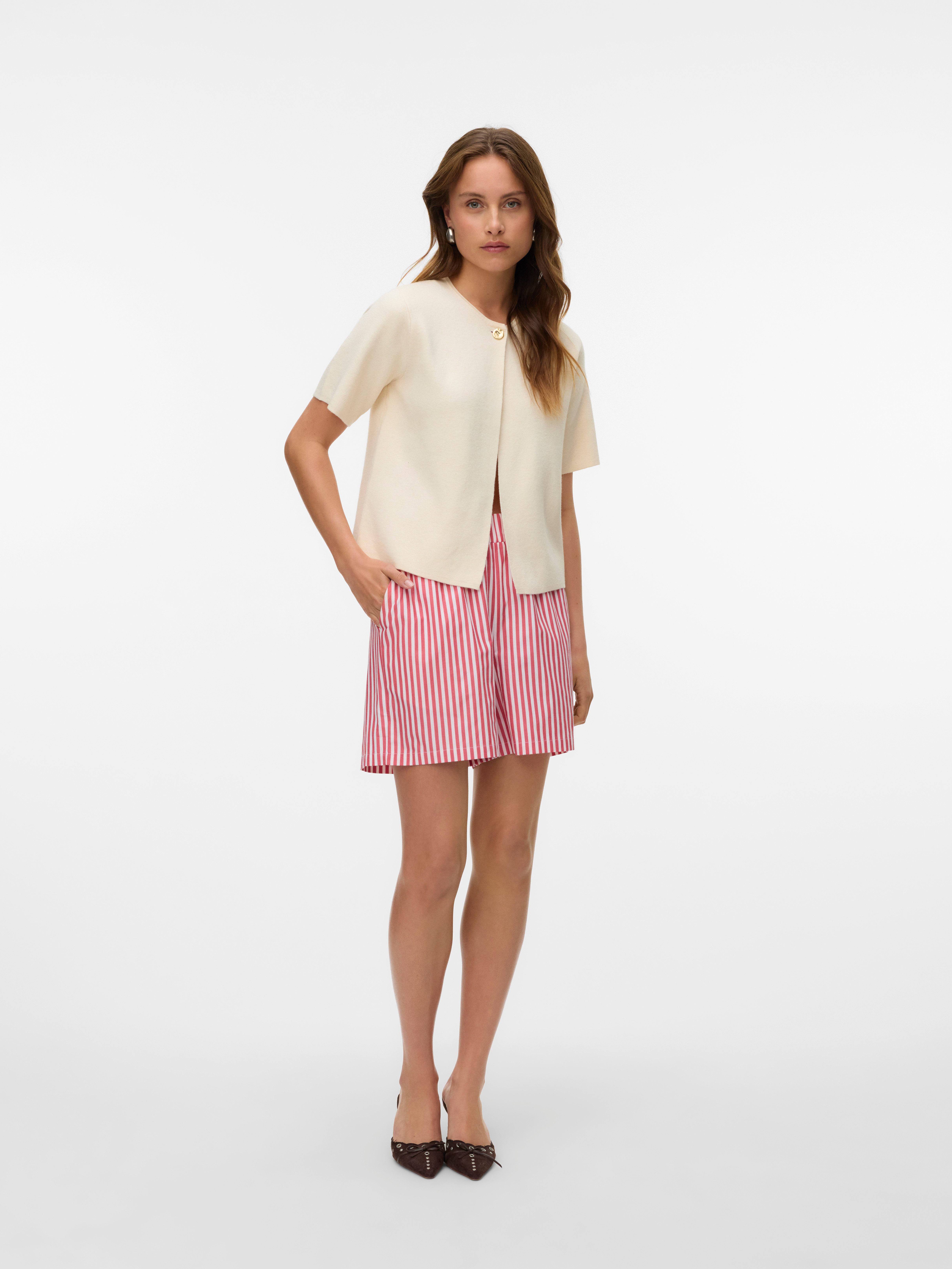 Vero Moda Vest VMGOLD SS O-NECK ONE BUTTON CARDIGAN