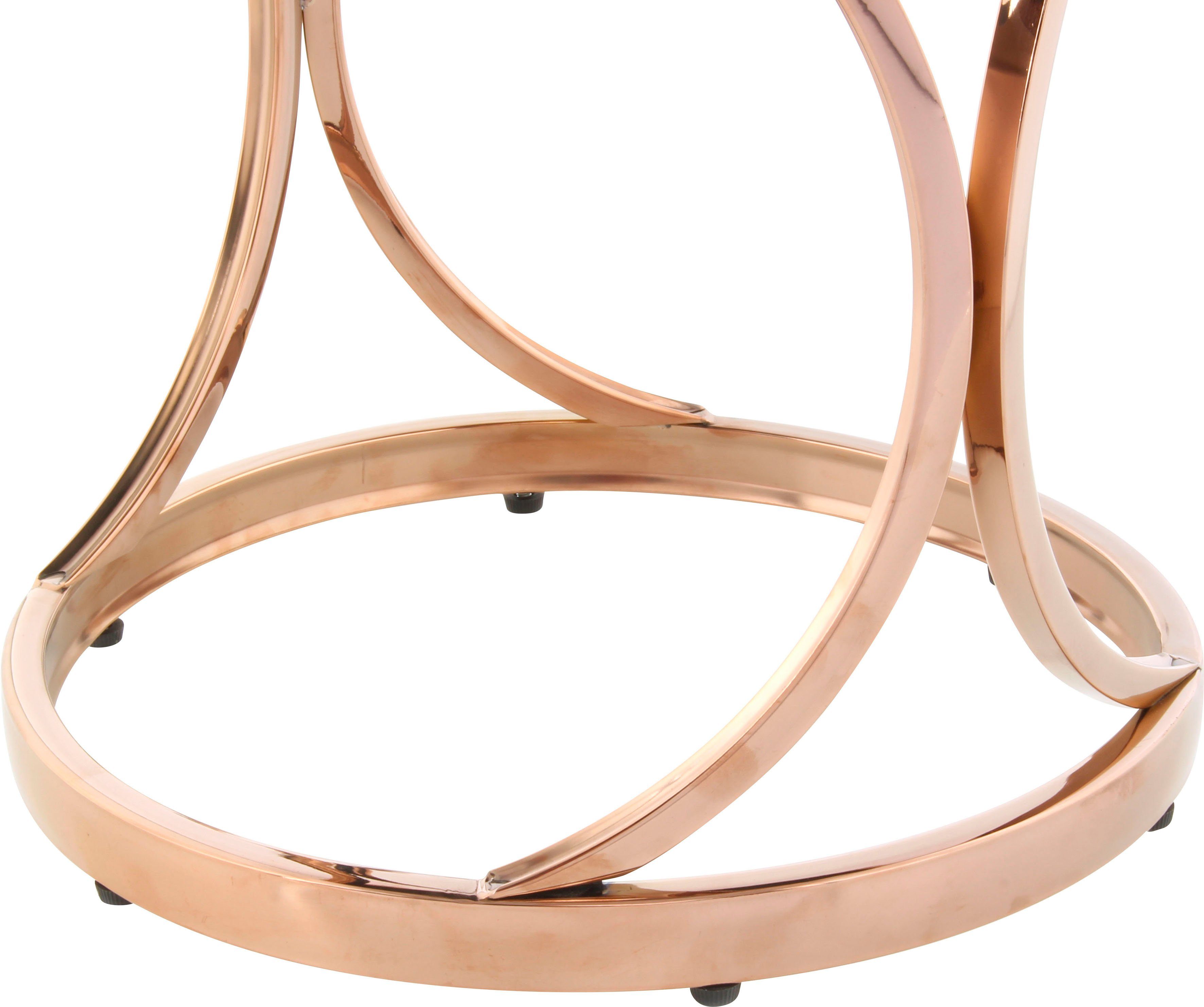 Kayoom Zithocker Kruk Weyda 325, zitpouf in elegant design, edel frame van metaal (1 stuk)