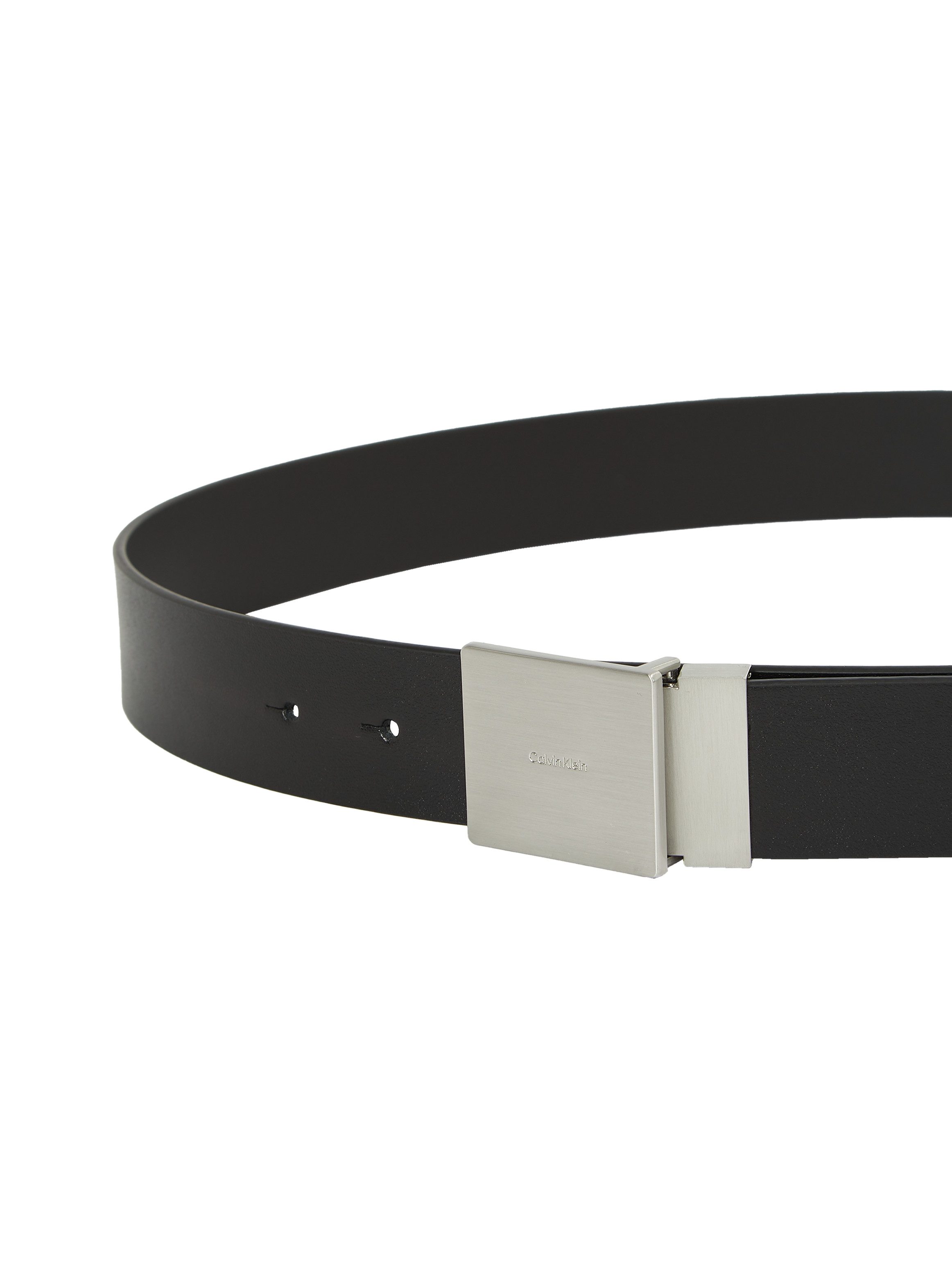 Calvin Klein Leren riem ADJ CASUAL PLAQUE 35MM Logoprand kliksluiting