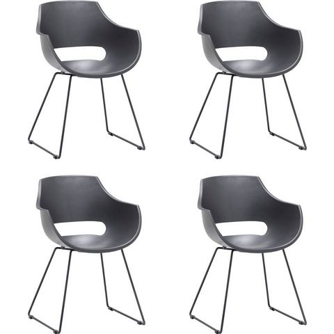 MCA furniture kuipstoel Rockville Stoel belastbaar tot 120 kg (set, 4 stuks)
