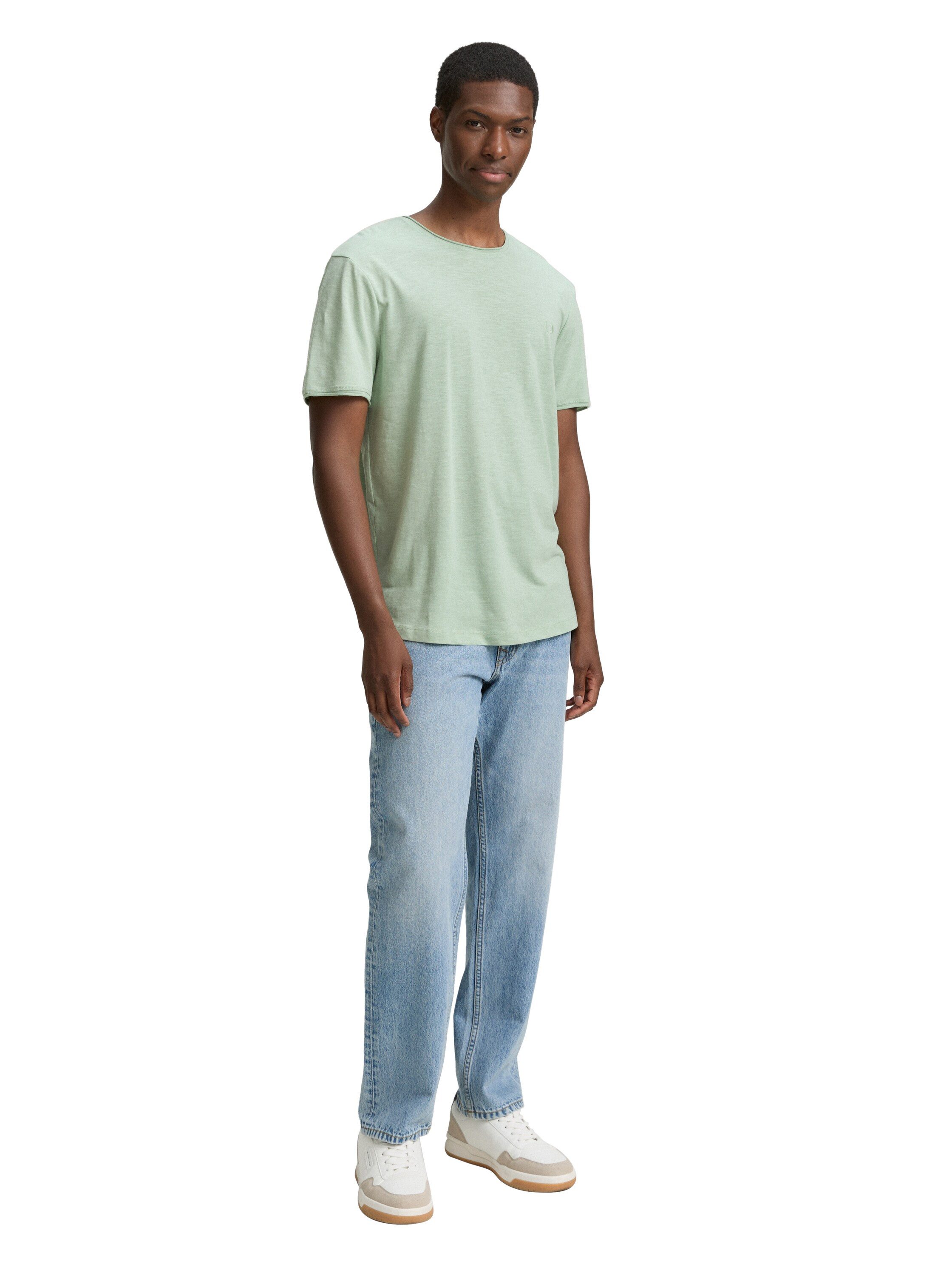 Tom Tailor Denim T-shirt in gemêleerde look
