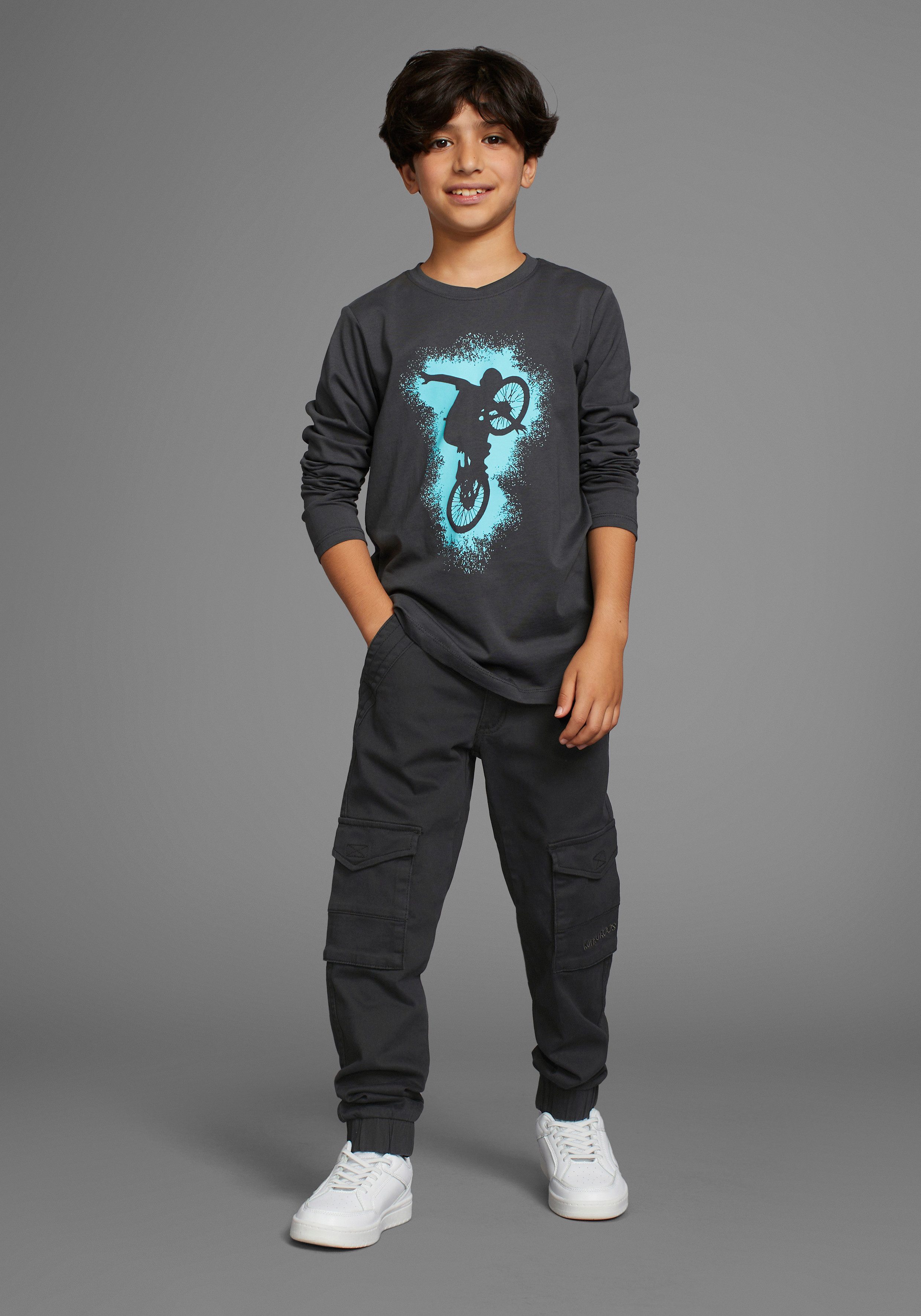 KangaROOS Cargobroek Voor jongens met geborduurd logo