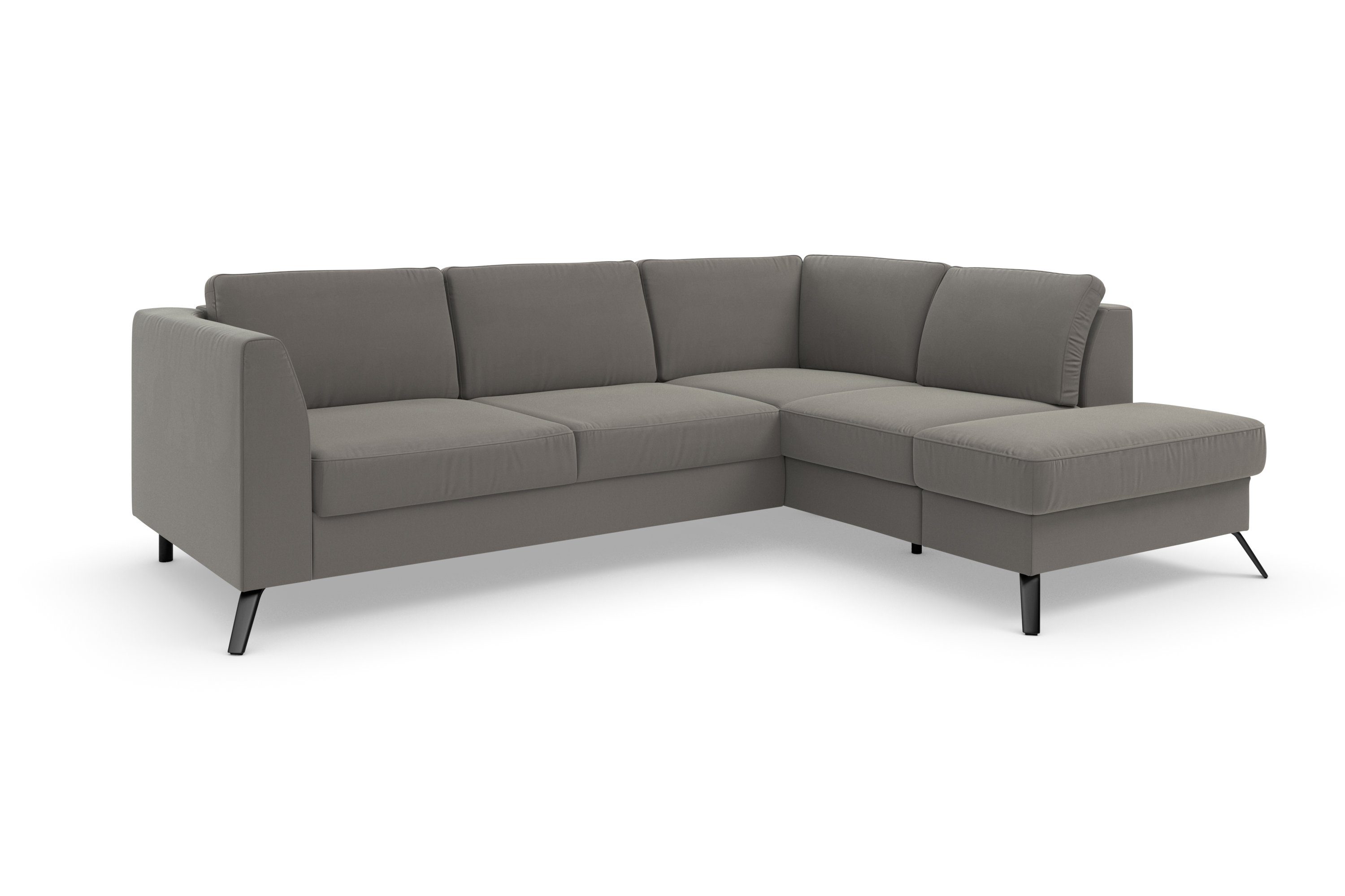 sit&more Hoekbank Olsen L-vorm inclusief zitdiepteverstelling, naar keuze met slaapfunctie, 15 cm hoog