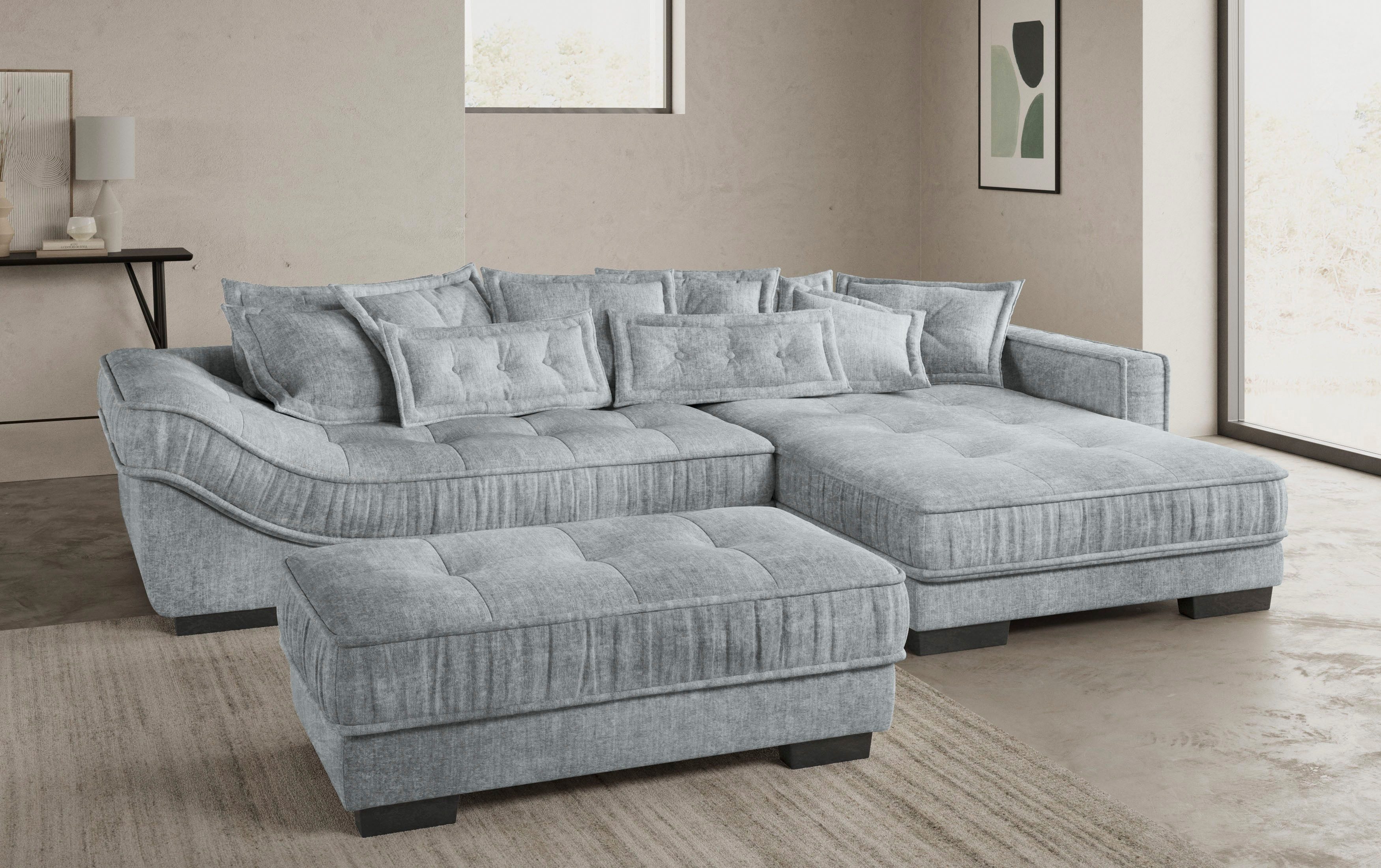 Mr. Couch Hoekbank Diwan II DuraFlex L-vorm DuraFlex koudschuim bekleding, tot 140 kg, 4 bekledingskwaliteiten