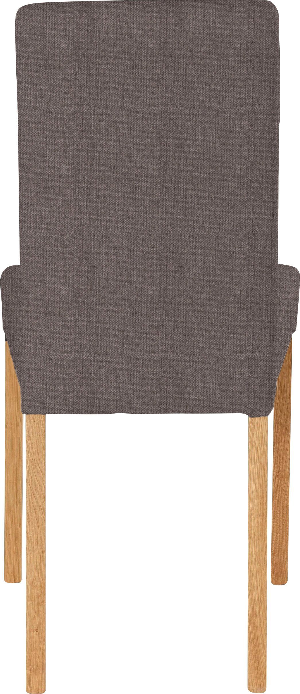 Home affaire Stoel met 4 poten Bologna Frame van massief hout (set)
