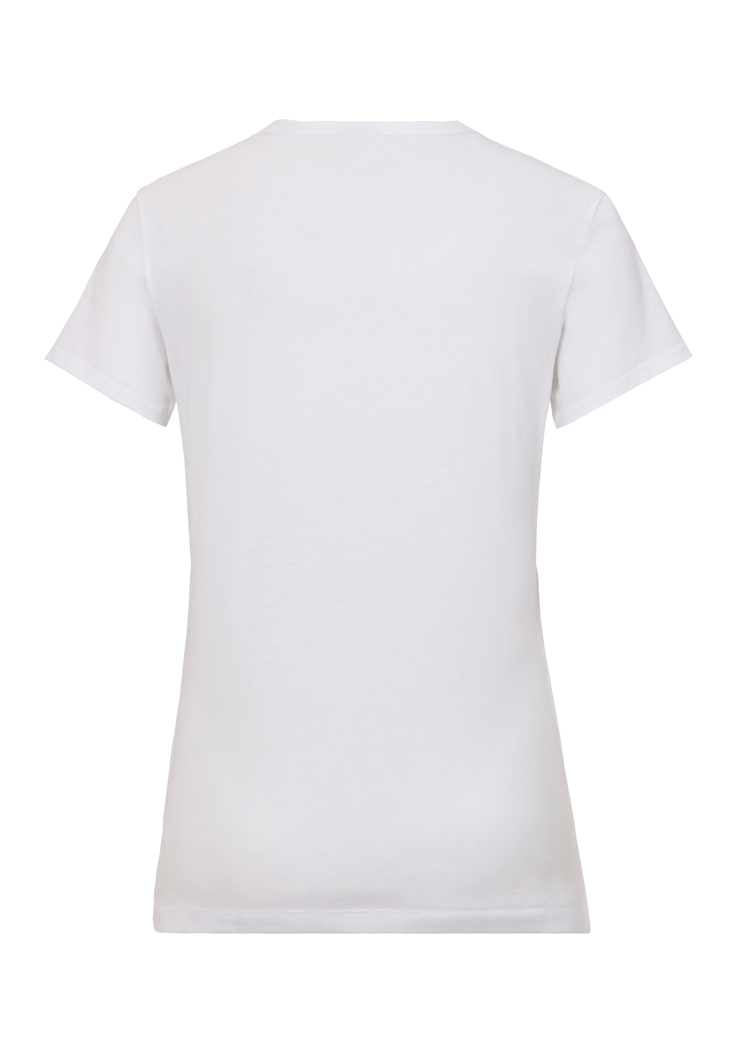 Boss Orange T-shirt C_Elogo_print6 met boss-logo-opdruk met mille fleur-print