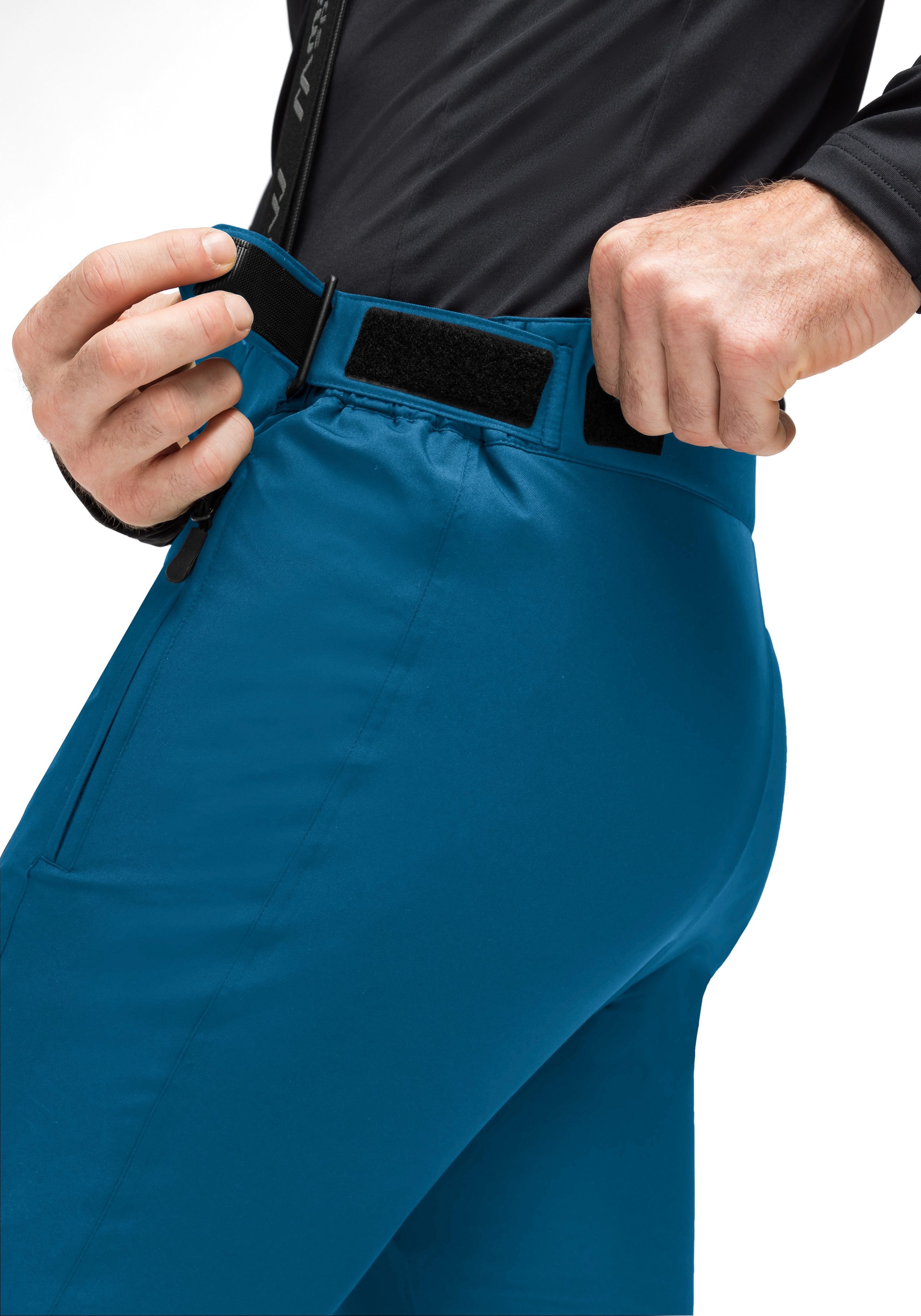 Maier Sports Skibroek Joscha slim Heren sneeuwbroek met bretels wind waterdicht slim fit