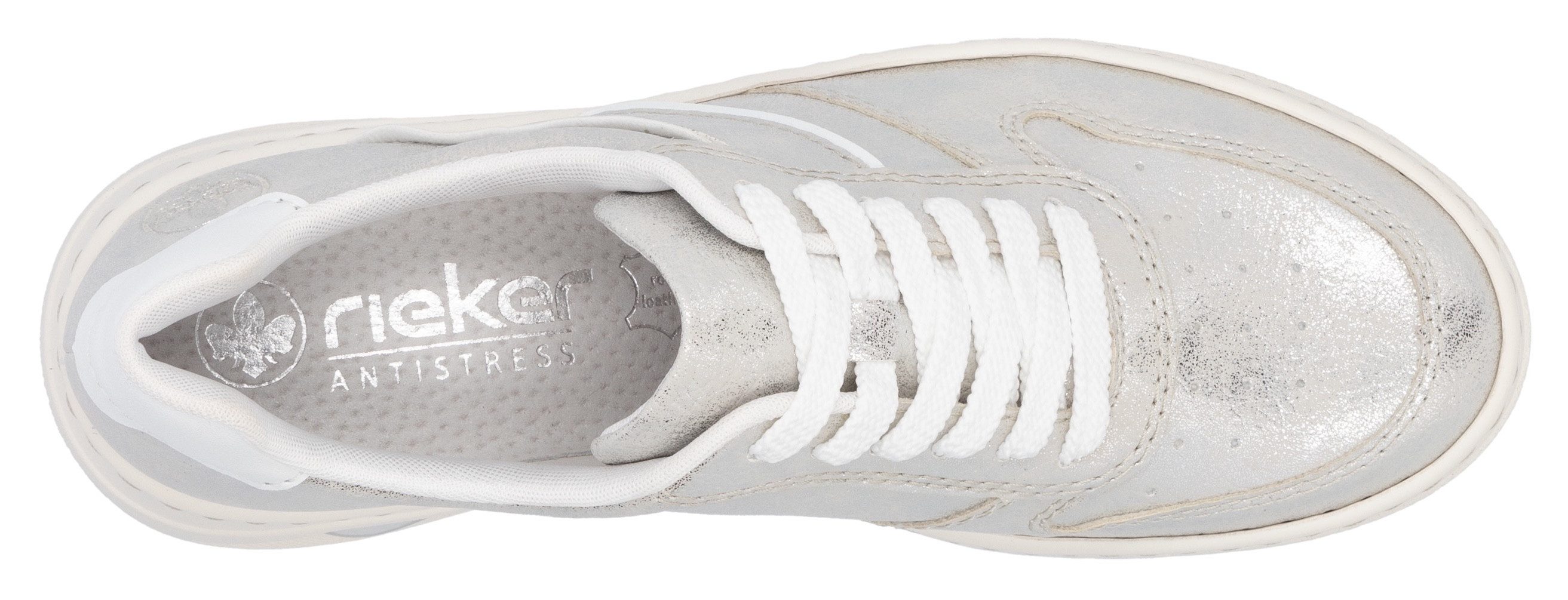 Rieker Plateausneakers , veterschoenen, lage schoen, vrijetijdssneaker met rieker air uitrusting