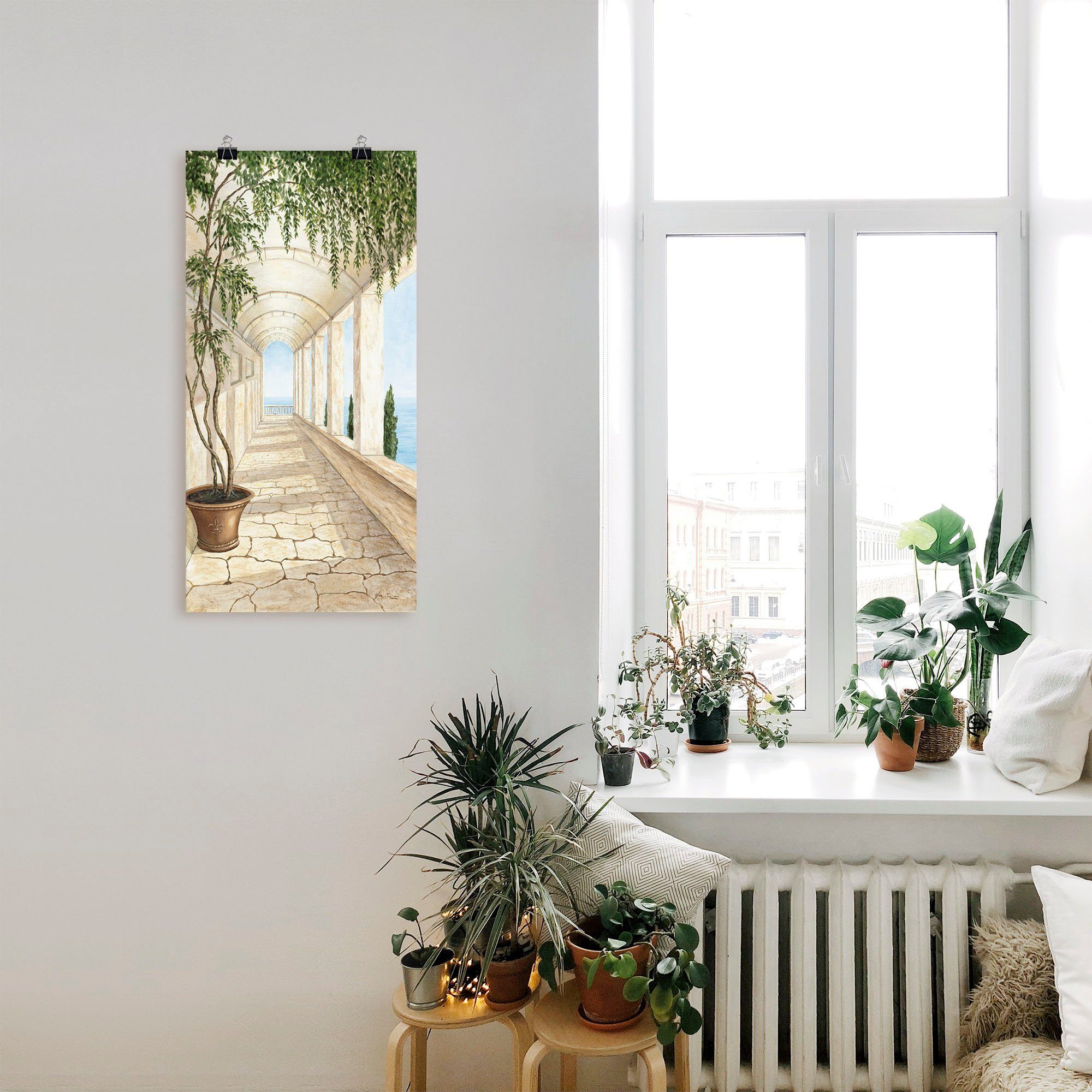 Artland Artprint Capri als artprint van aluminium, artprint voor buiten, artprint op linnen, poster, muursticker