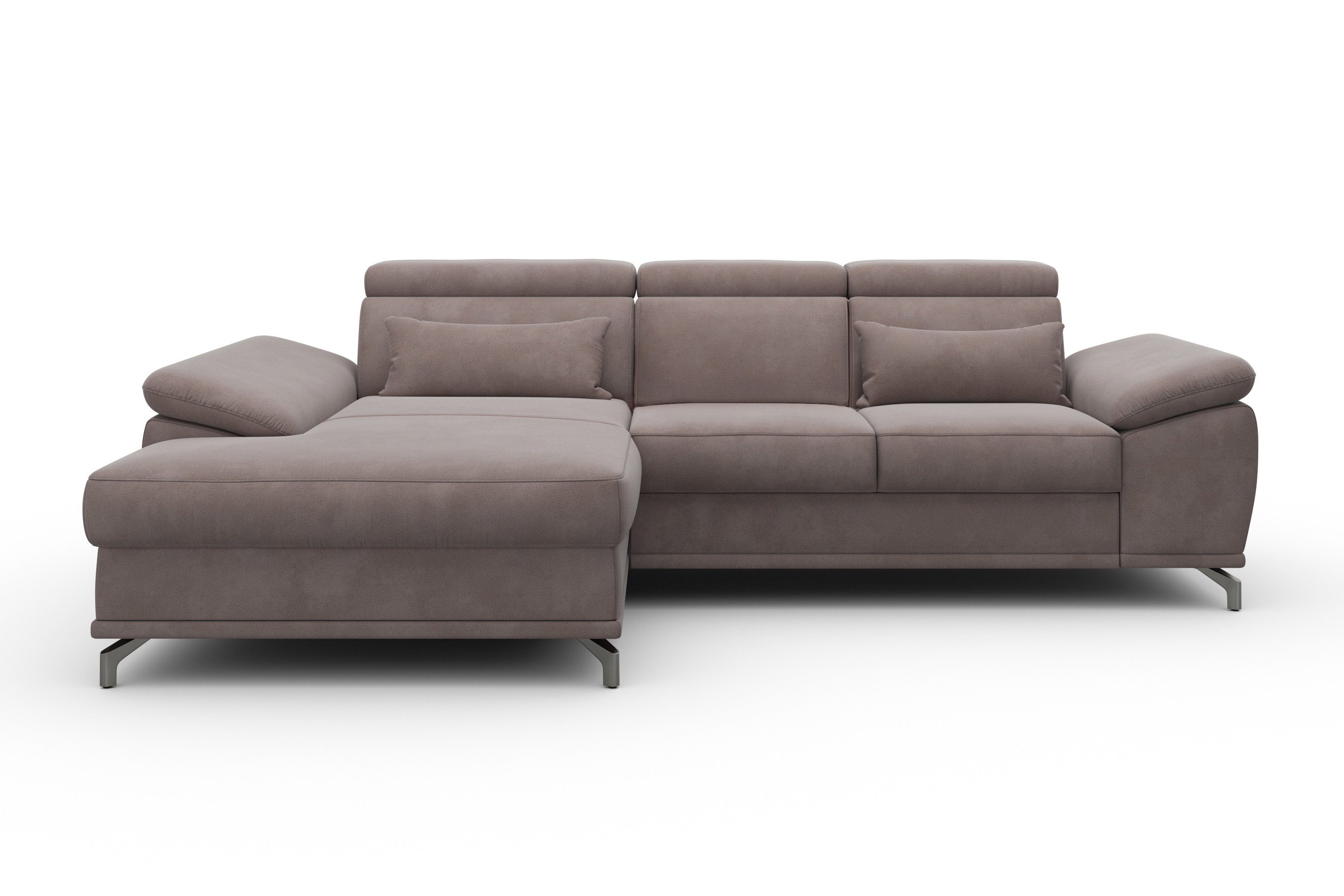 sit&more Hoekbank Cabrio L-vorm, met zitdiepteverstelling, arm- en hoofdsteunverstelling