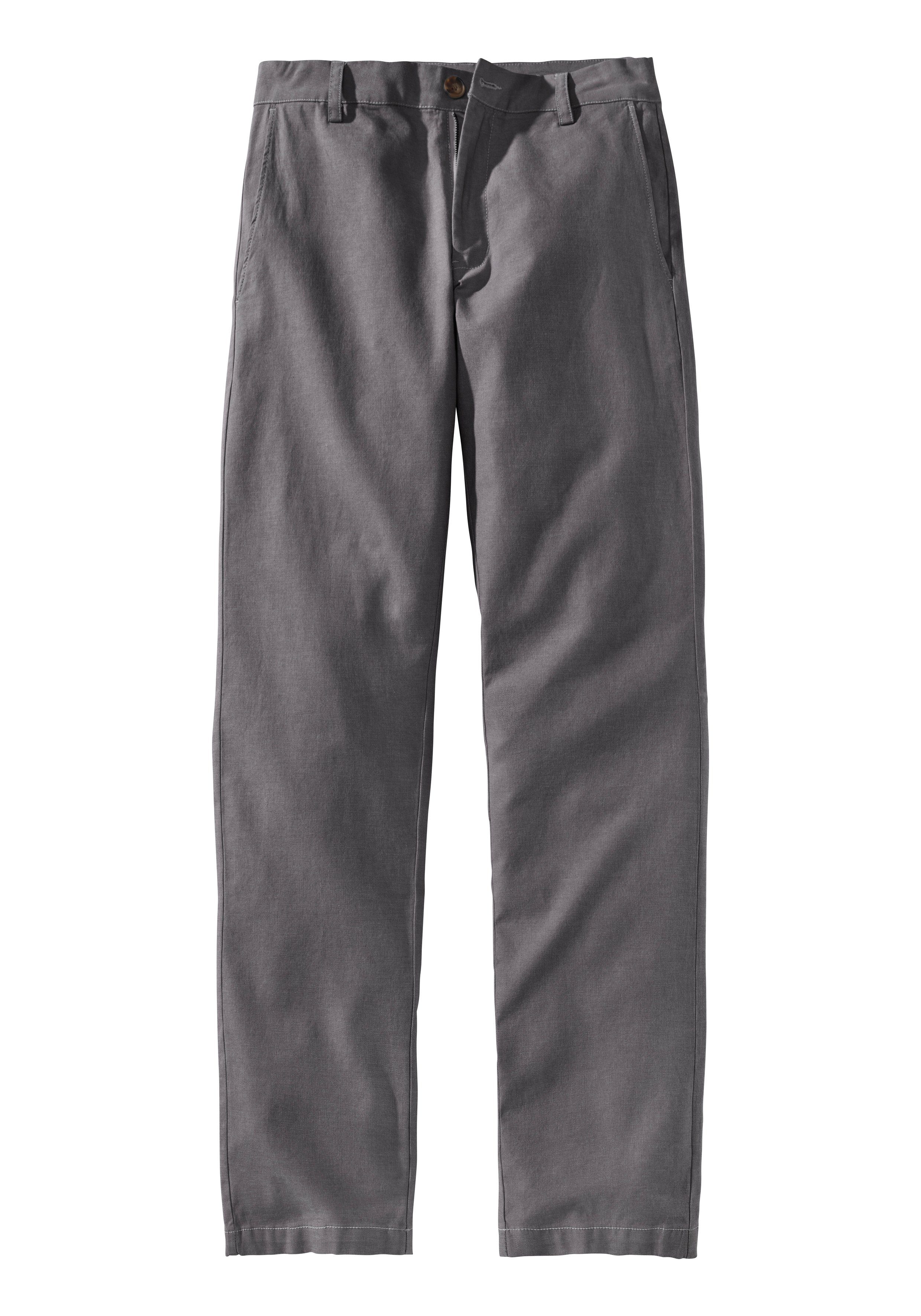 John Devin Chino Regular-fit, lange Oxford broek