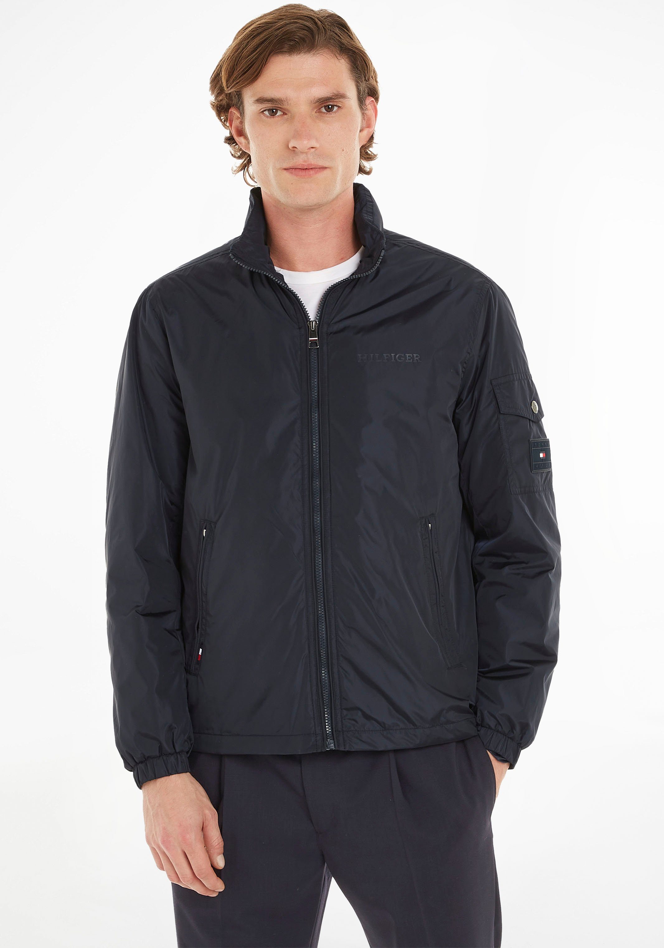 Tommy Hilfiger Outdoorjack RWB REGATTA JACKET in hoog gesloten ontwerp
