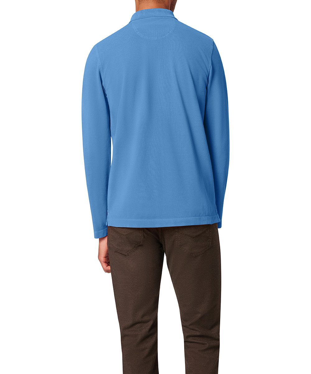Pierre Cardin Poloshirt met lange mouwen met knoopsluiting