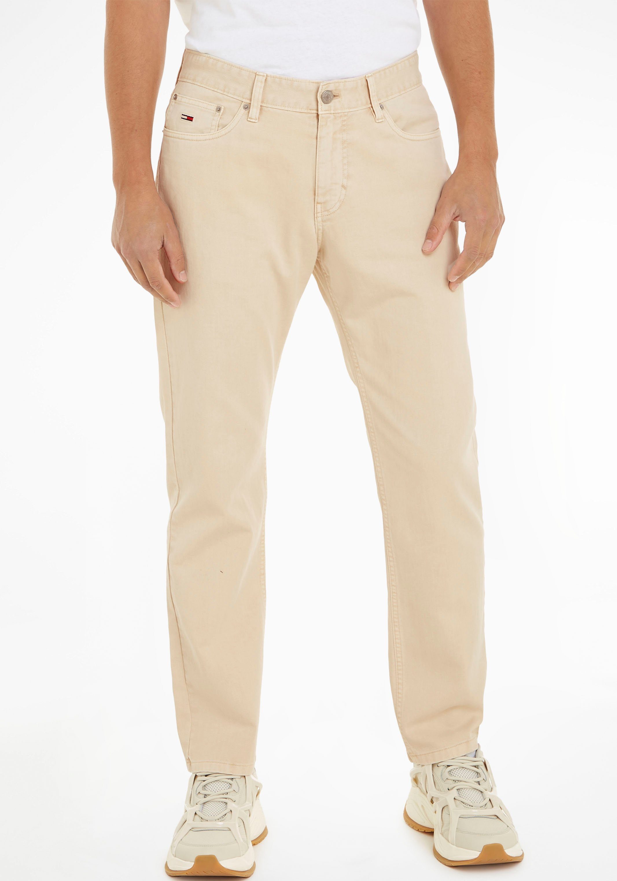 TOMMY JEANS Five-pocketsbroek TJM RYAN GARMENT DYE PANT heren casual broeken maat 33 beige