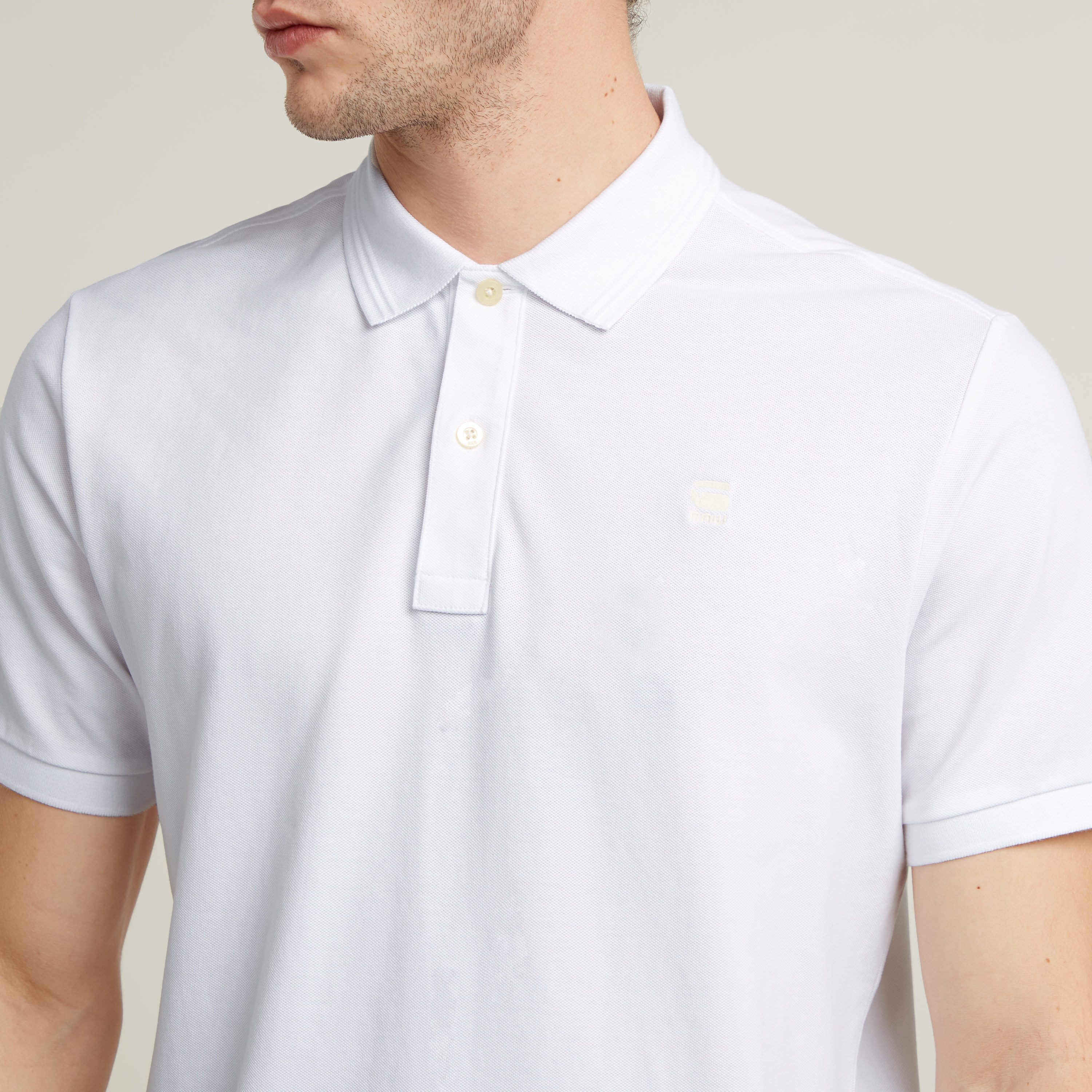 G-Star RAW Poloshirt Dunda slim fit Logo-embossing op de borst