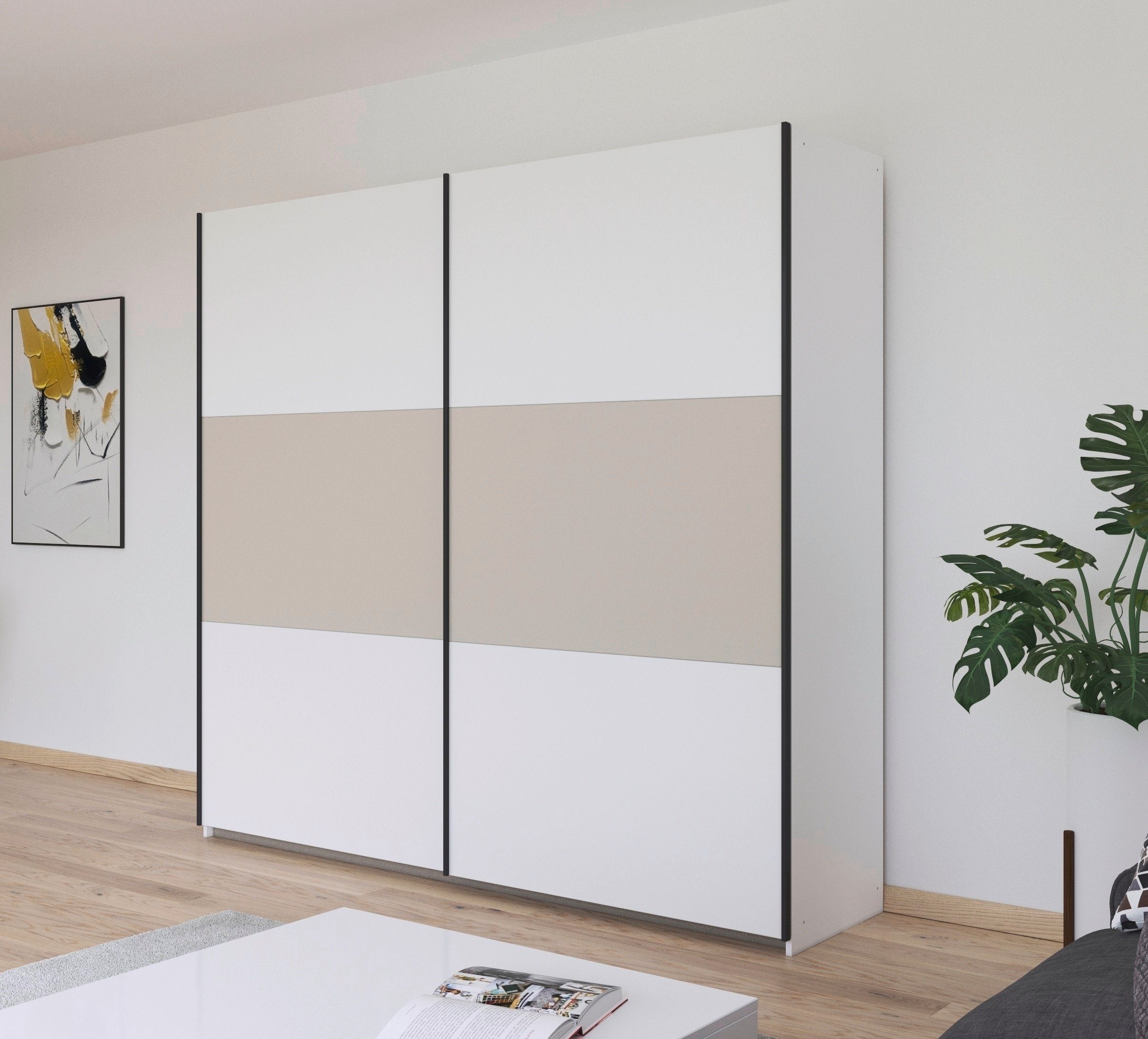 rauch Zweefdeurkast Kledingkast kast garderobe garderobekast waskast NEO met een royale opbergruimte en vele verschillende kleurencombinaties