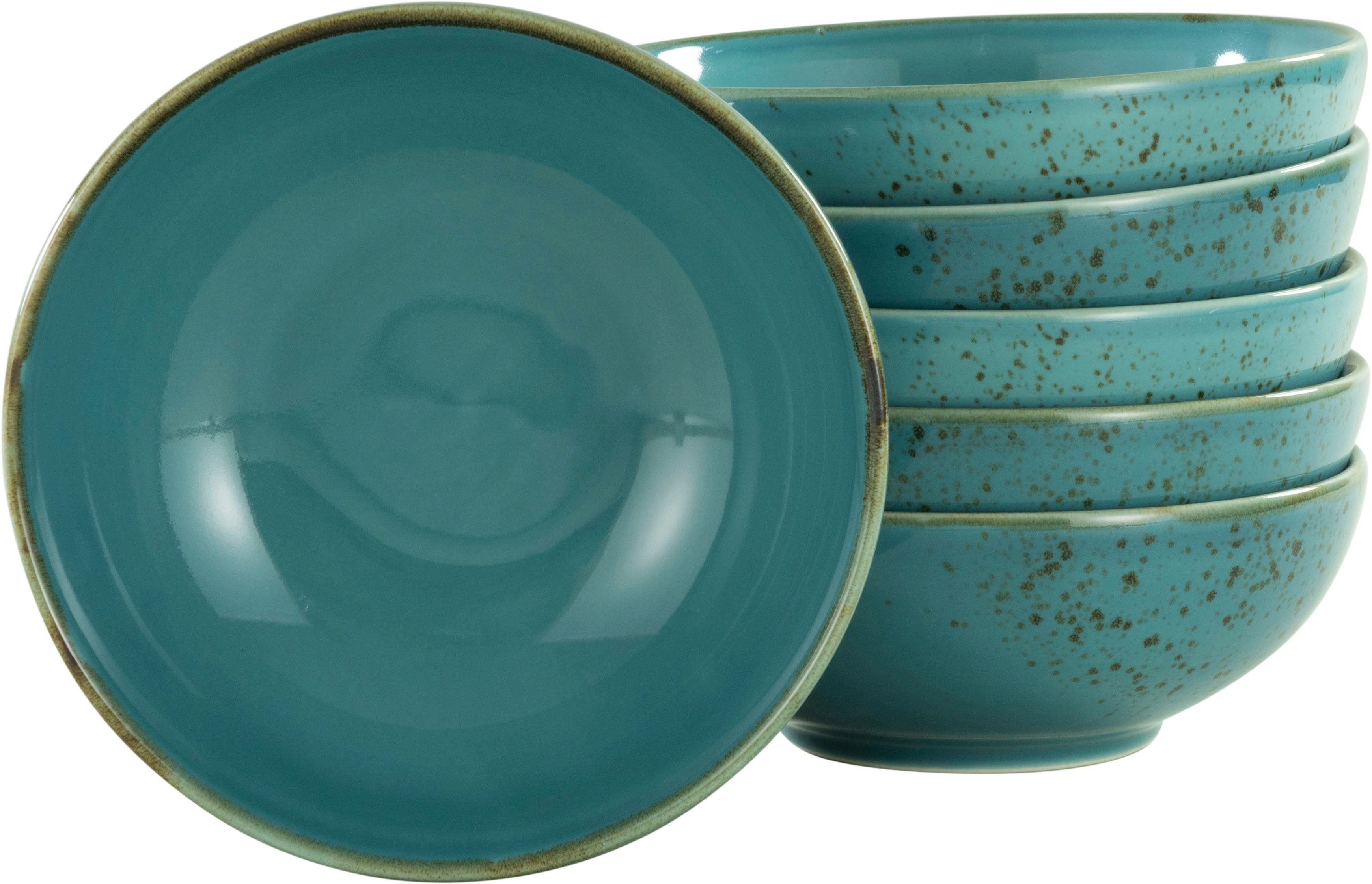 CreaTable Mueslischaaltje NATURE COLLECTION Slakom, snackschaal, ø 16,5 cm (set, 6-delig)
