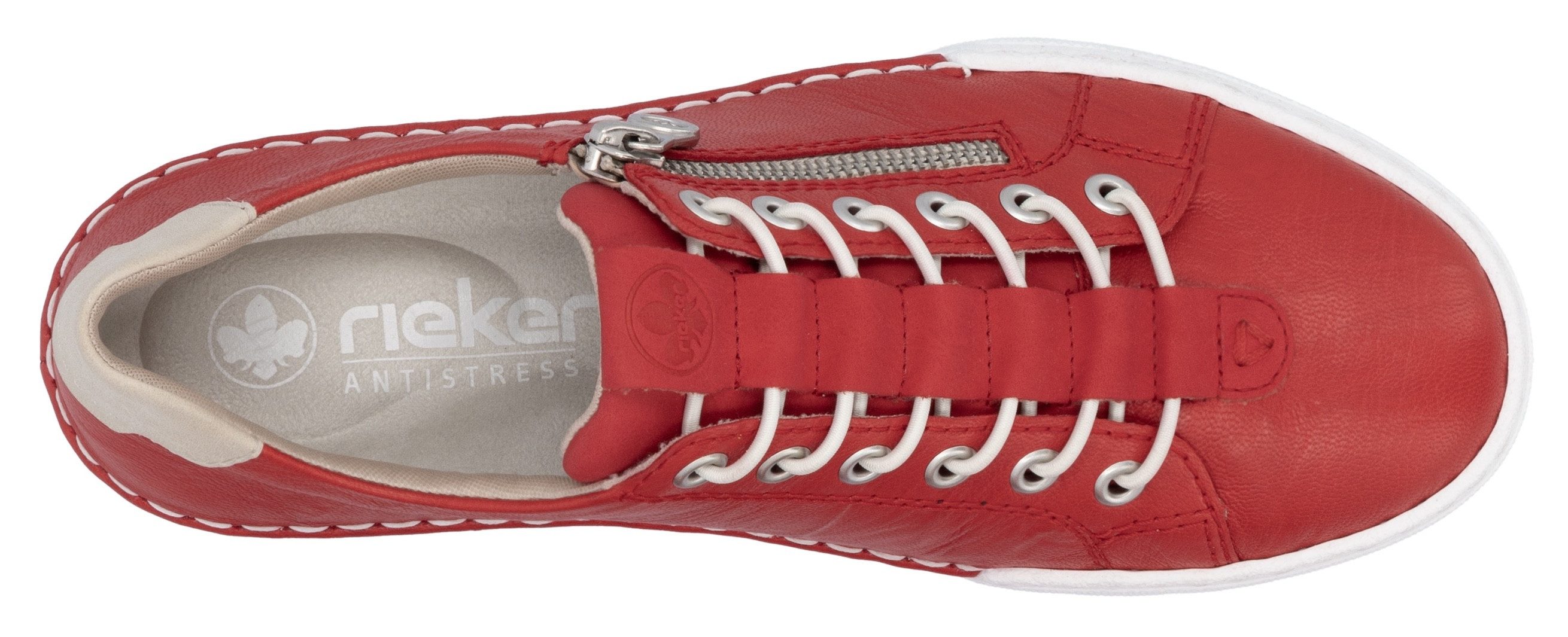 Rieker Slip-on sneakers , slippers, instapschoen, lage schoen, vrijetijdsschoen in smalle vorm