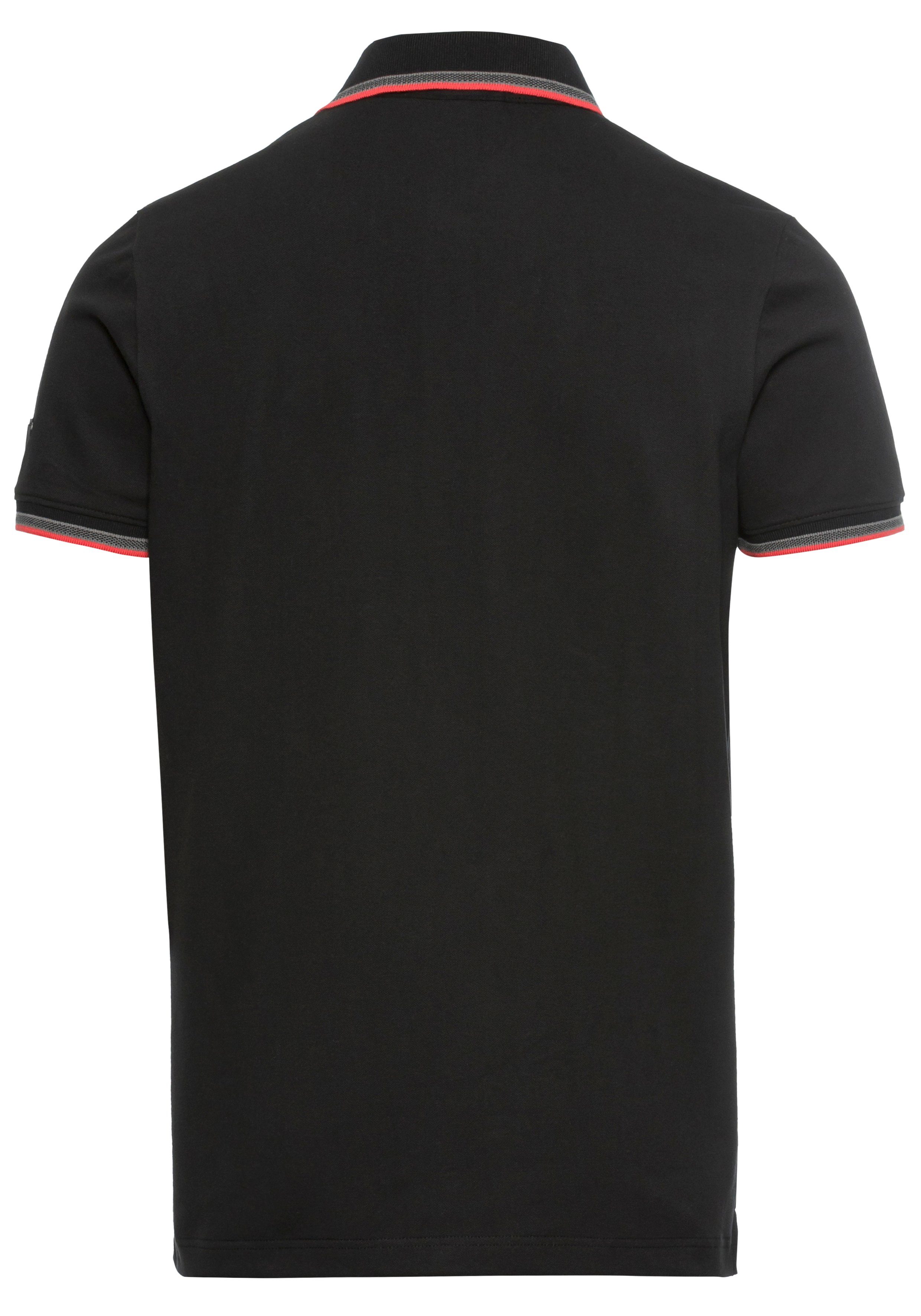 Bruno Banani Poloshirt Korte mouwen, smal gesneden, colourblocking-uitstraling