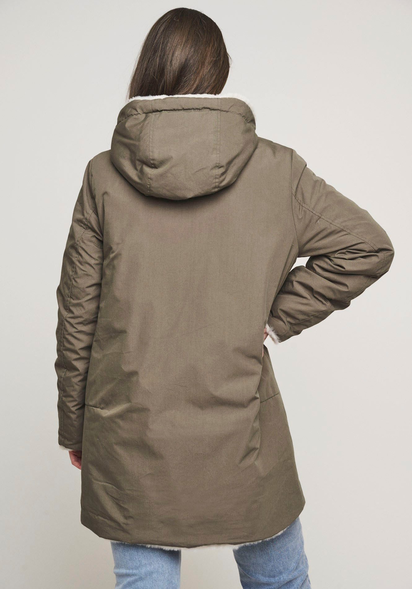 Rino & Pelle Parka met contrastkleurige details