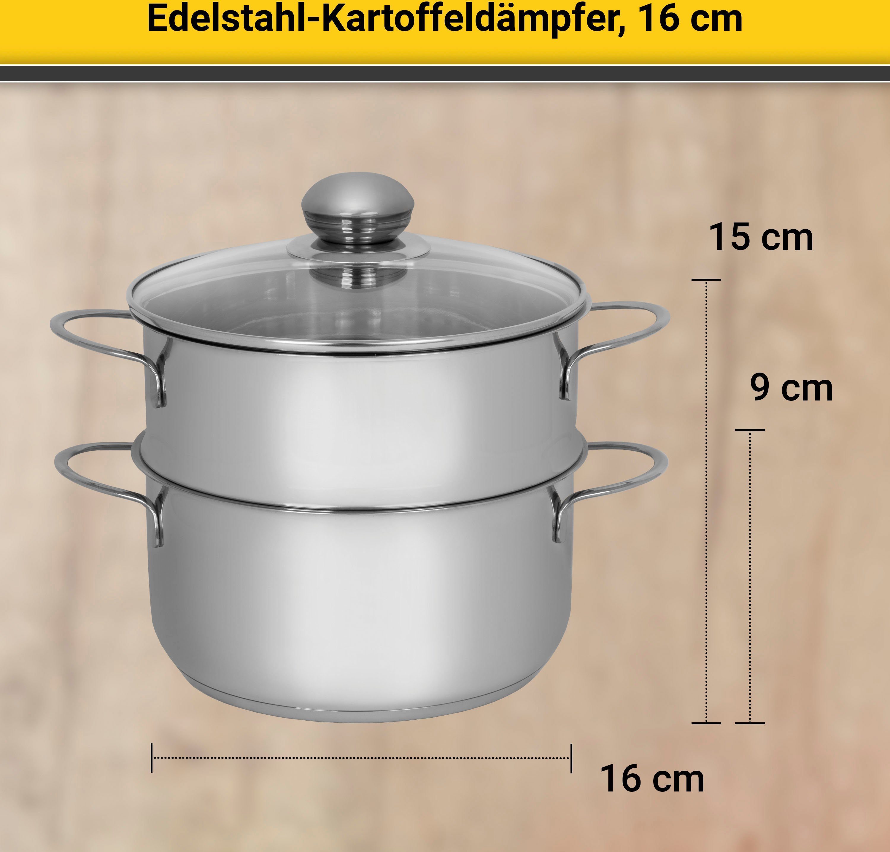 Krüger Stoompan voor inductiekookvelden geschikt (1-delig)