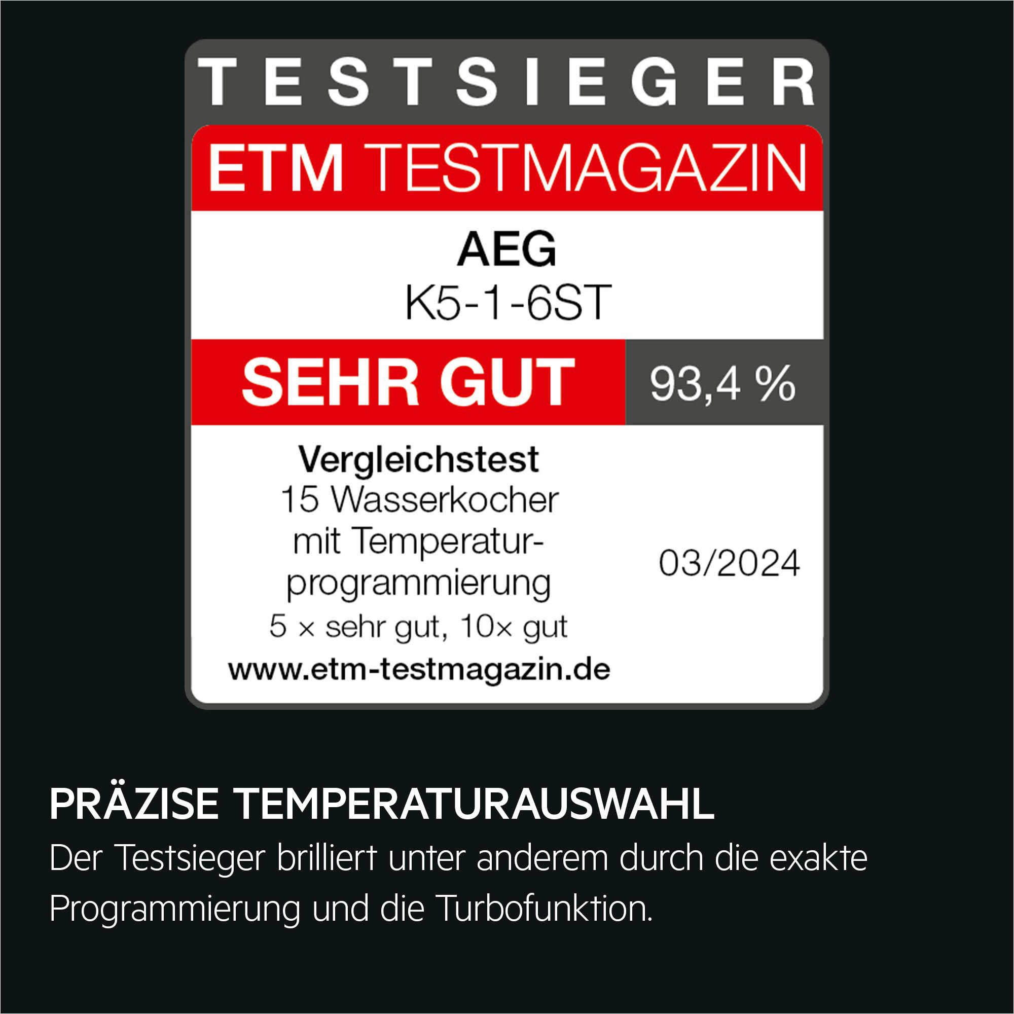AEG Waterkoker K5-1-6ST, 1,7 l