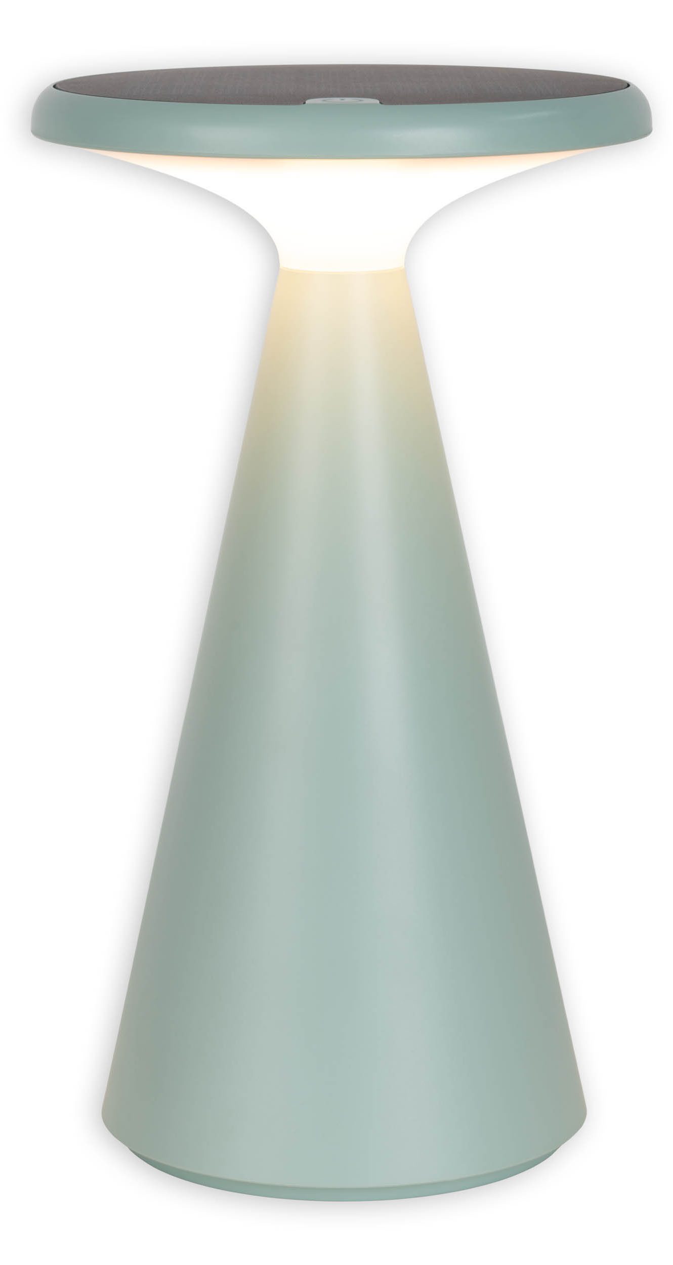 näve Led-tafellamp Palu Zonne-/accu-aangedreven, aanraking, dimbaar, geheugen, USB-C oplaadkabel, warmwit (1 stuk)