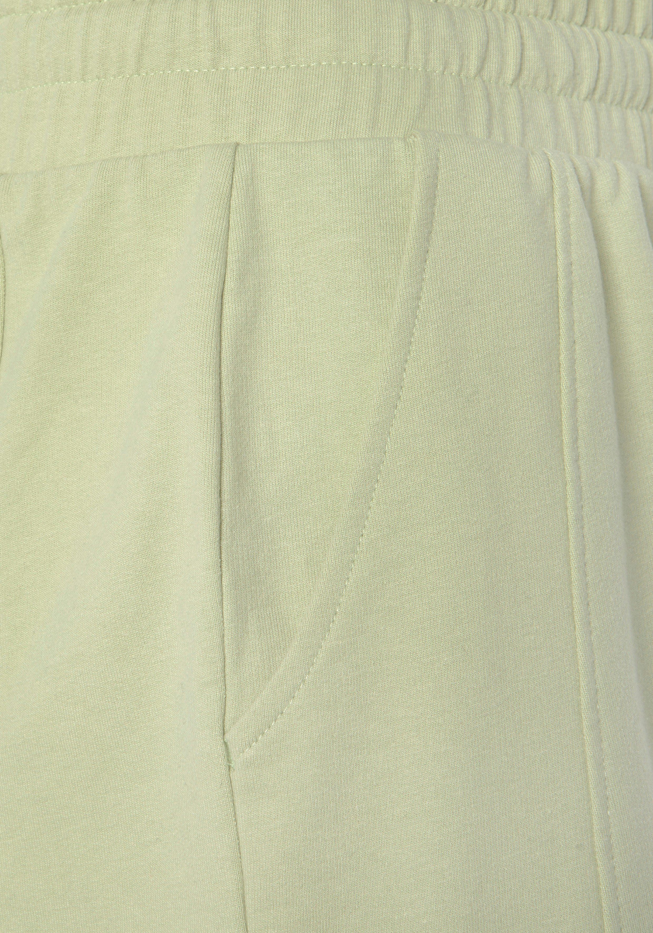 FCUK Sweatshort met lengte scheidingnaad en logo-opdruk loungewear (1-delig)