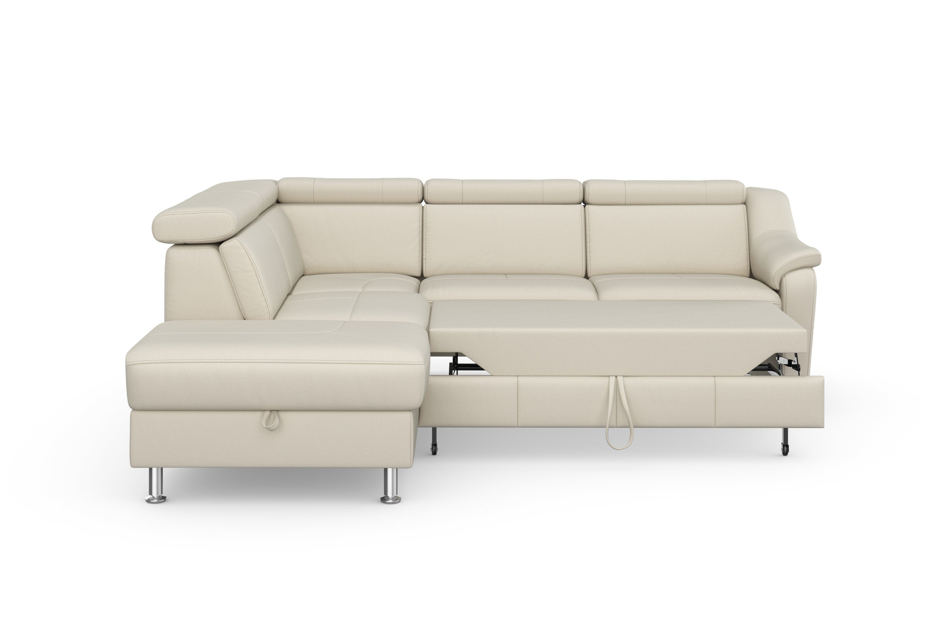 sit&more Hoekbank Freetown L-vorm met verstelbare hoofdsteun en comfortabele binnenvering