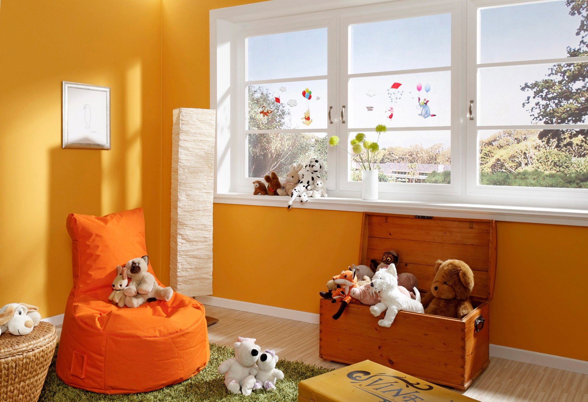 Komar Wandfolie Window Sticker Winnie the Pooh - afm. 31 x 31 cm (13-delig)