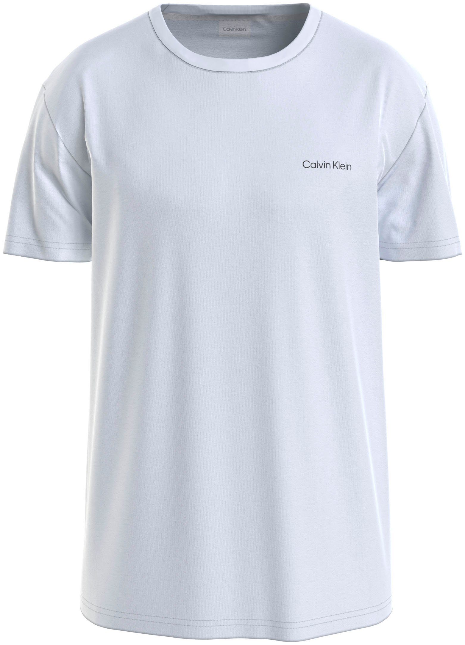 Calvin Klein T-shirt Micro Logo van dikke winterjersey, met logoprint