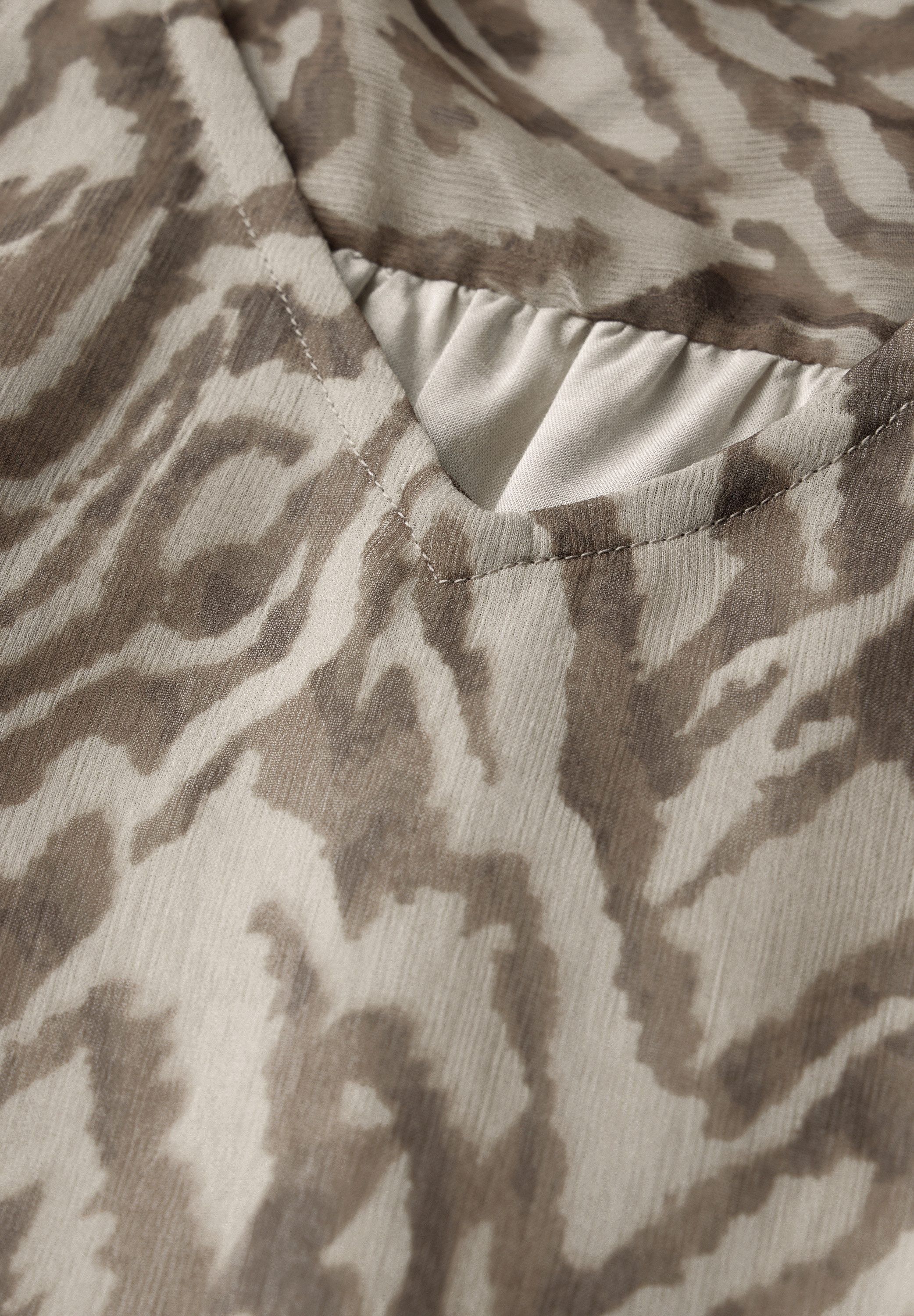 STREET ONE Blouse zonder sluiting met ruches