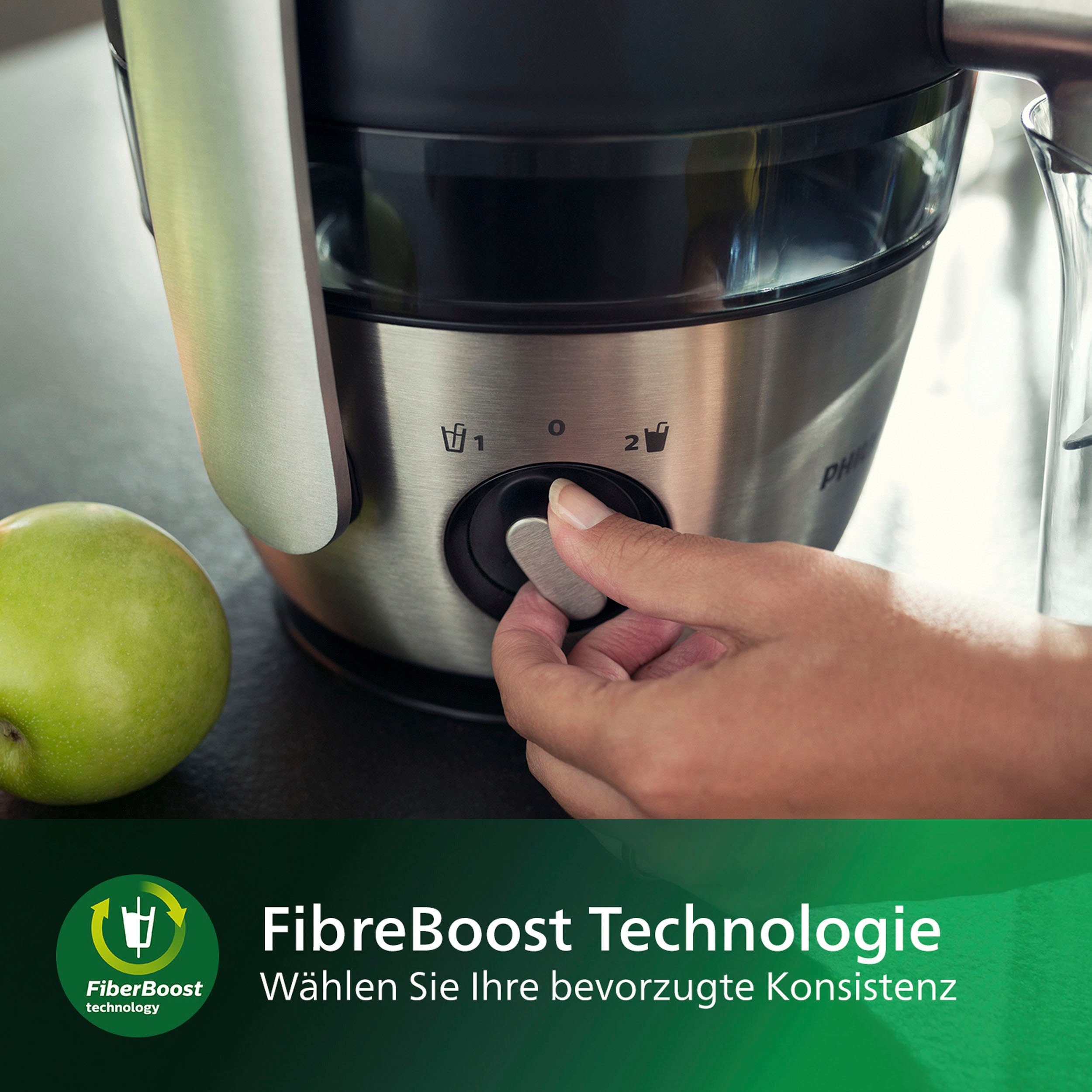 Philips Vruchtenpers HR1921/20 Avance met geotech vergiet, quickclean en voorspoelfunctie