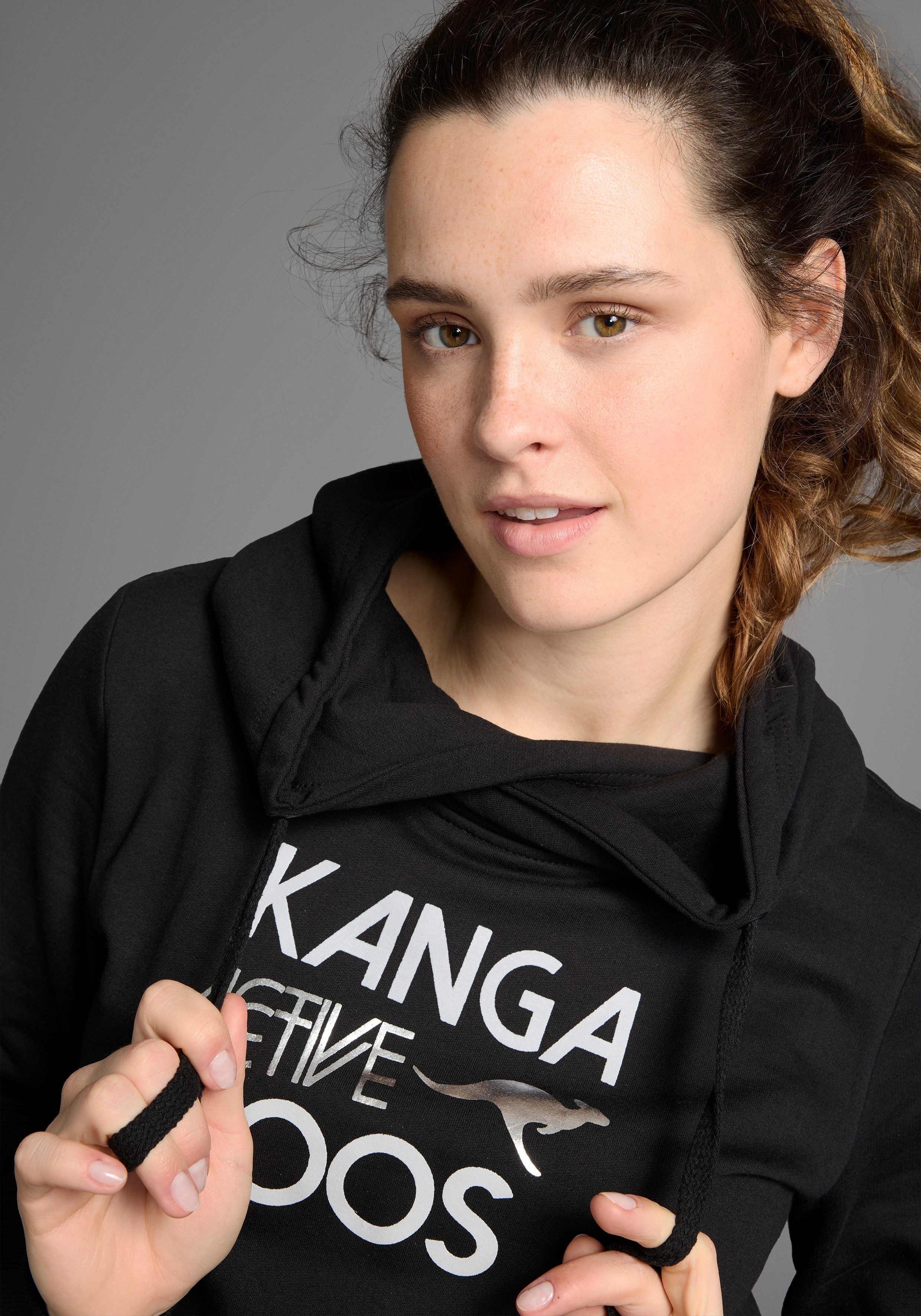 KangaROOS Sweatshirt lange mouwen, figuurvolgende pasvorm