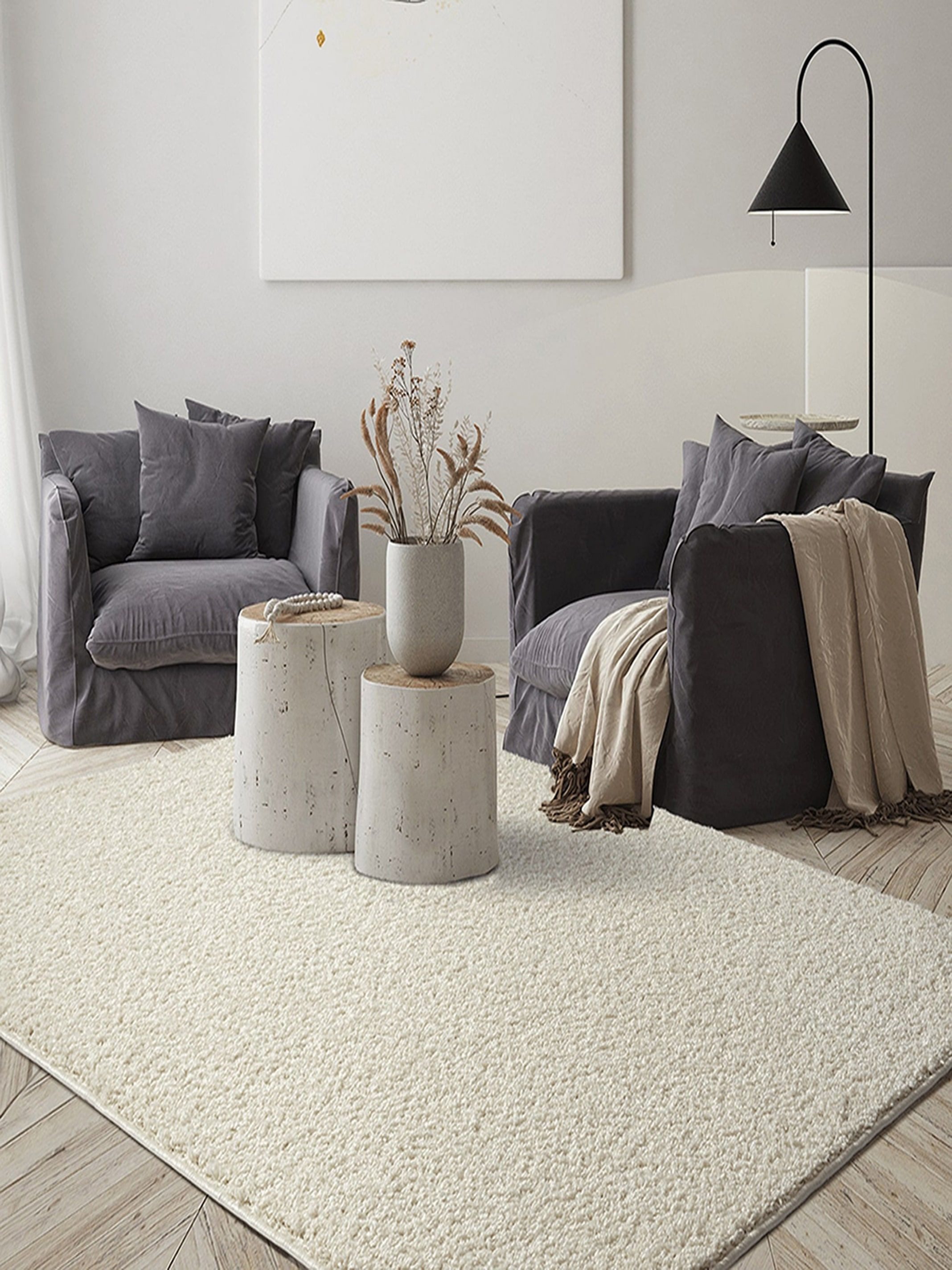The carpet Vloerkleed Foxy Woonkamer tapijt hoogpolig wasbaar antislip