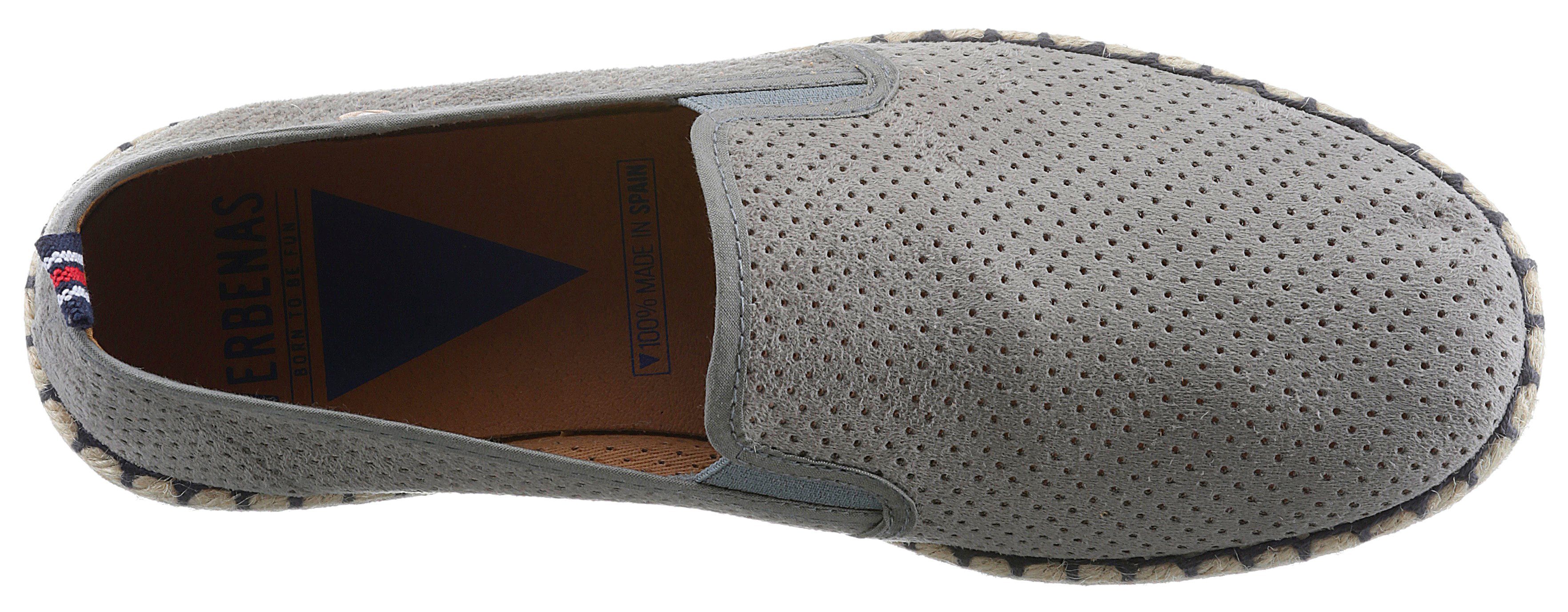 VERBENAS Espadrilles Tom Pacific , loafer, slip-on, zomerschoen, strandschoen met stretch inzetstukken