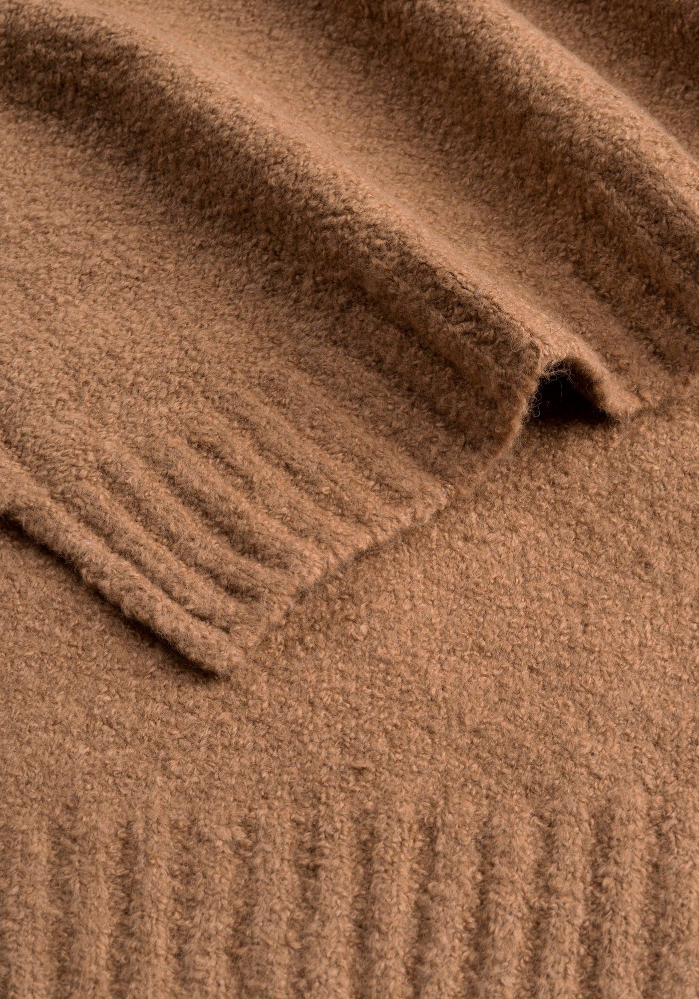 Cinque Gebreide sjaal ALEXIO van knuffelzachte materiaalcombinatie, zonder franjes