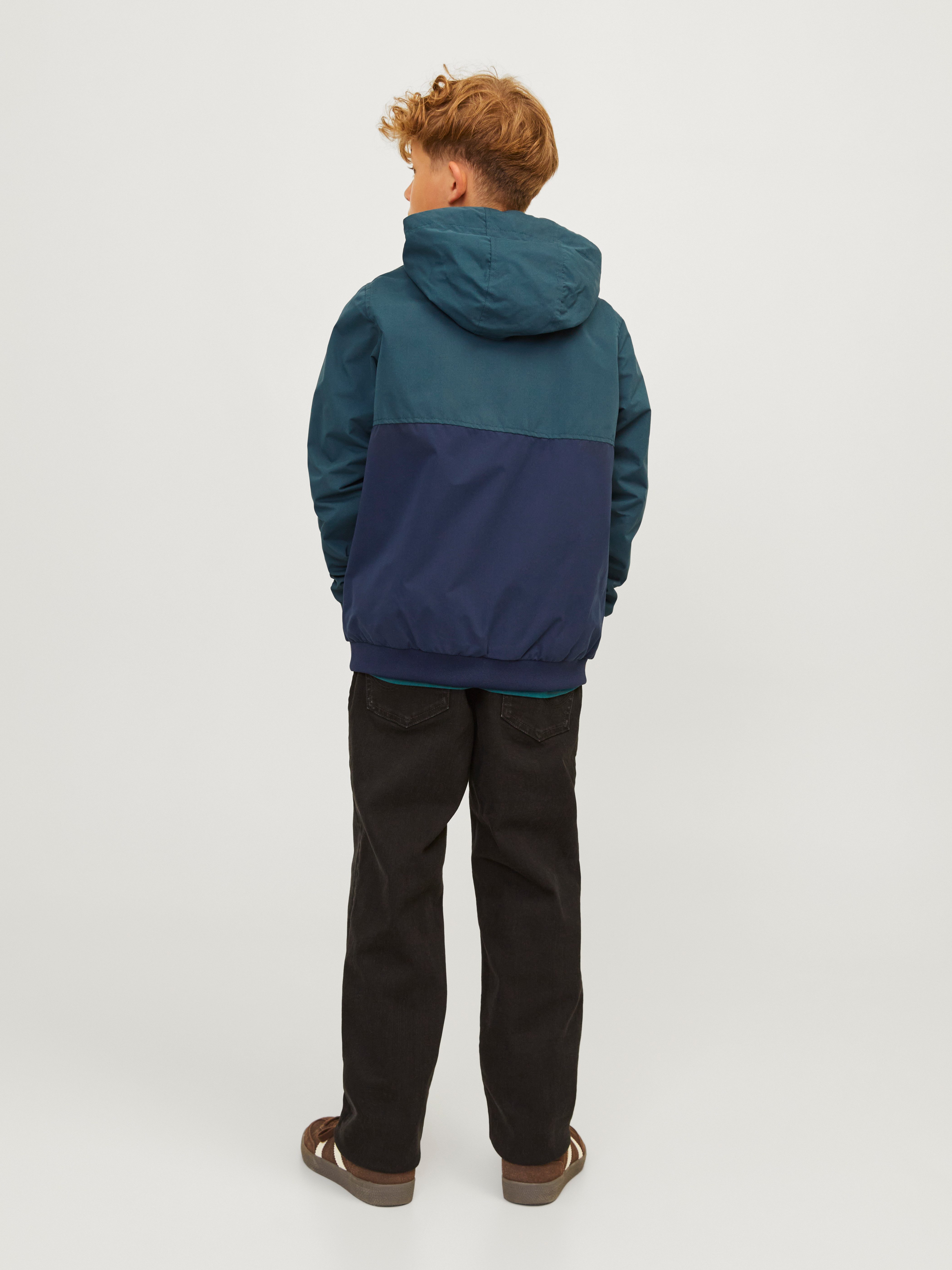 Jack & Jones Junior Outdoorjack JJERUSH waterafstotend, met capuchon, matte finish