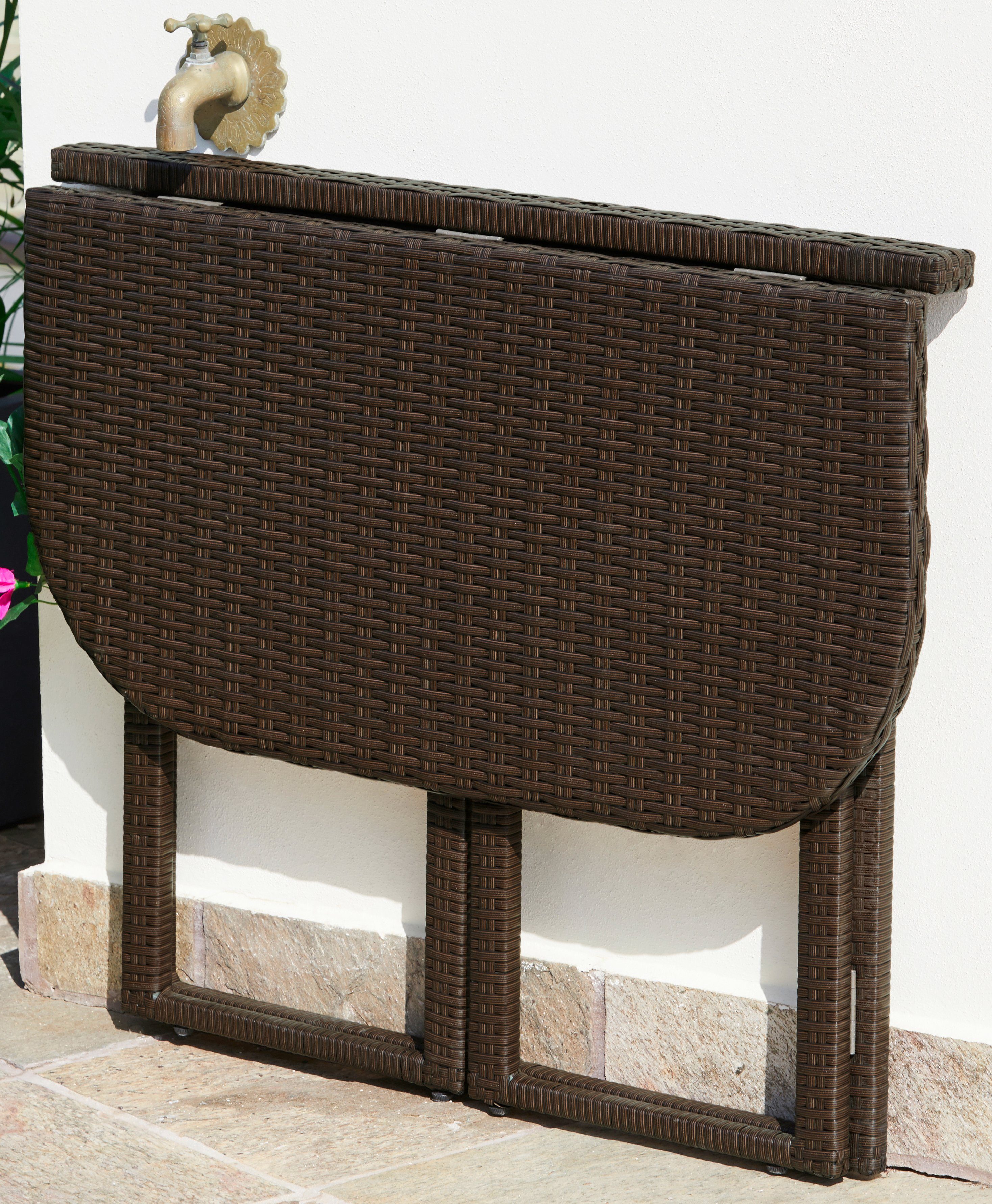 MERXX Tuintafel Rattan 50x90 cm