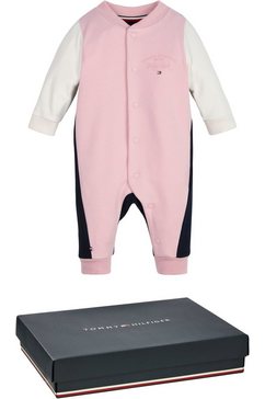 tommy hilfiger newborn-cadeauset baby colorblock giftpack (set, 2-delig) roze