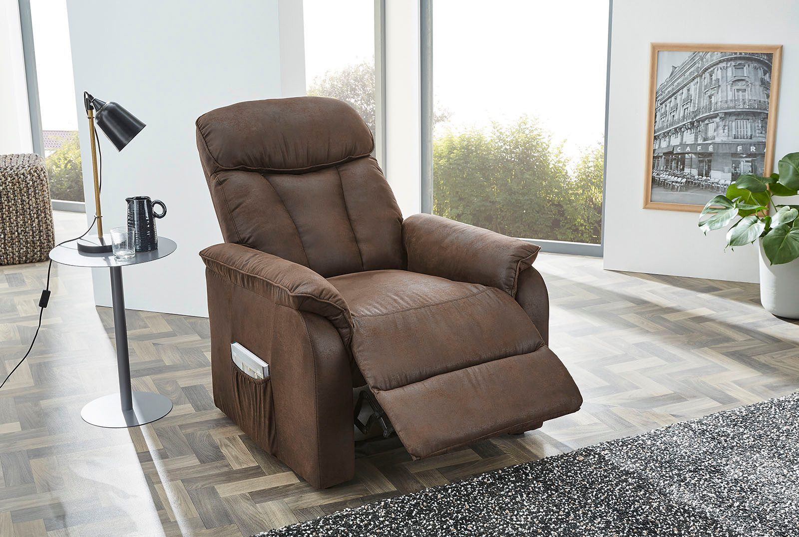 Jockenhöfer Gruppe Relaxfauteuil Dorsten met ligfunctie door aanpassen van lichaamsdruk, tfk en nosagvering