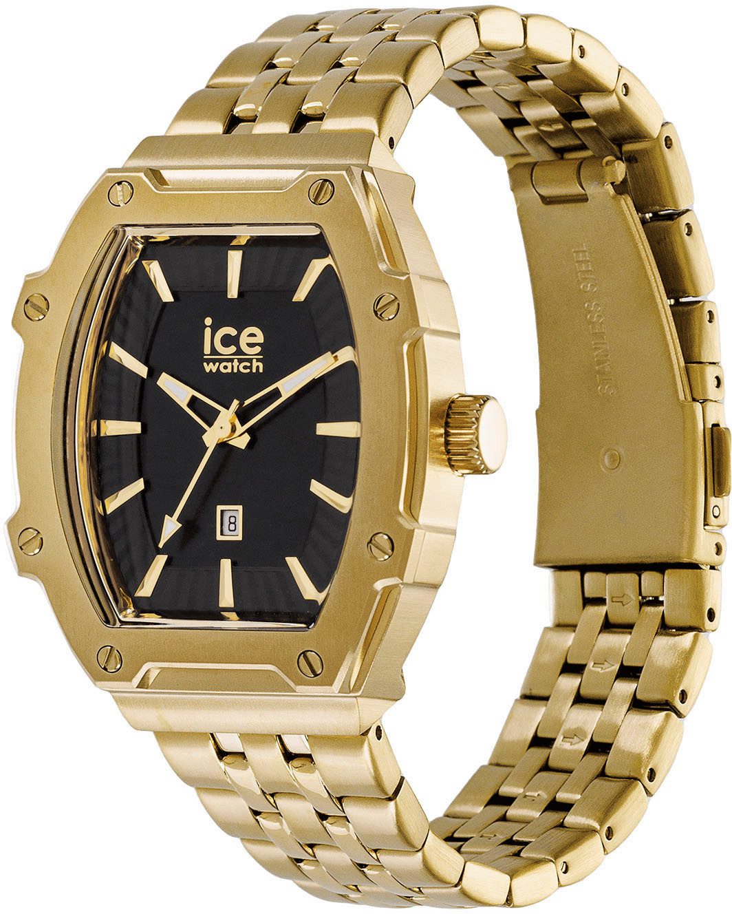 ice-watch Kwartshorloge ICE boliday - Full steel - Small - 3H + Date Armbandhorloge, dameshorloge, roestvrij staal armband, datum, analoog