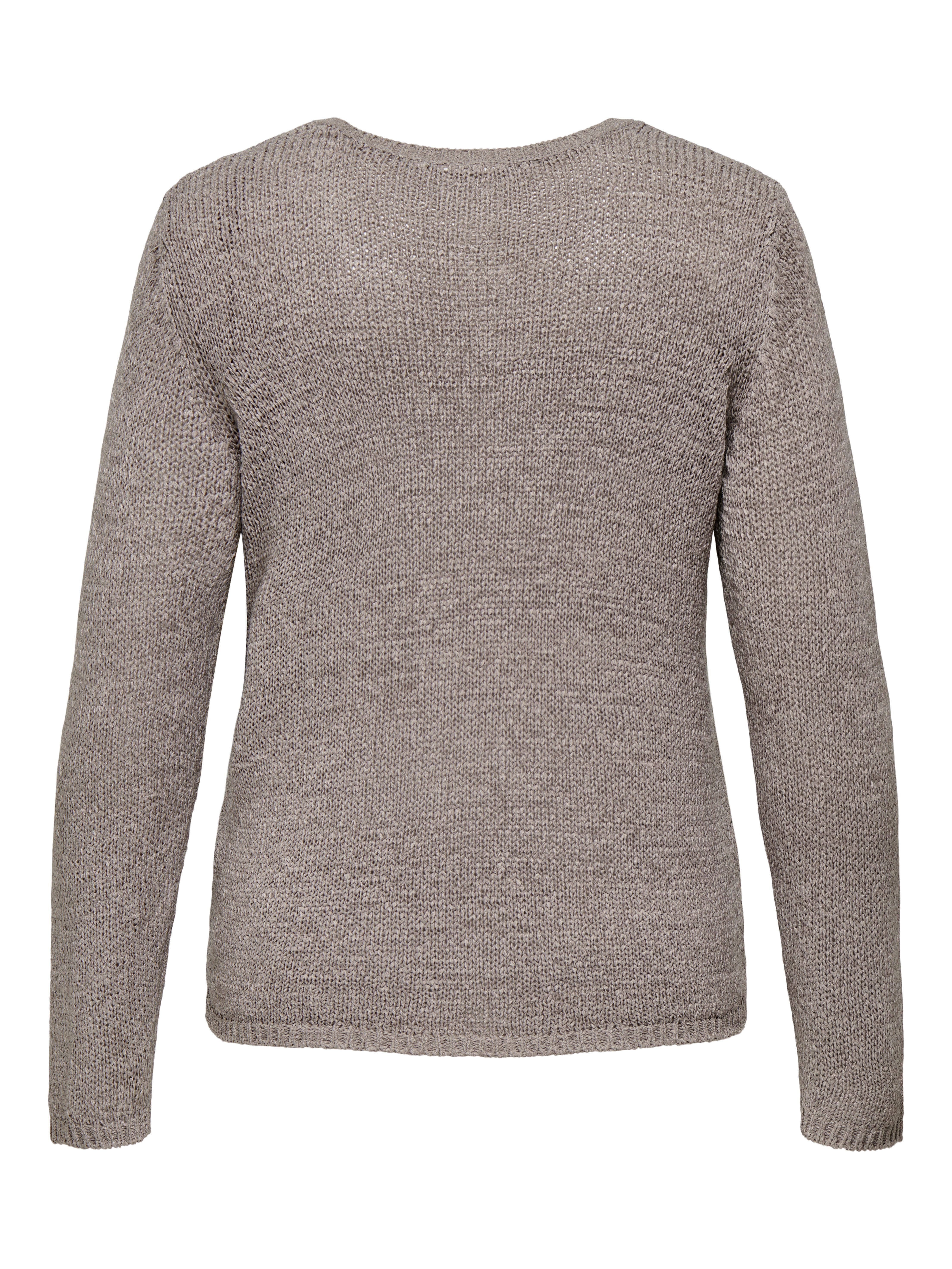 ONLY CARMAKOMA Trui met V-hals CARGEENA L/S V-NECK KNT NOOS