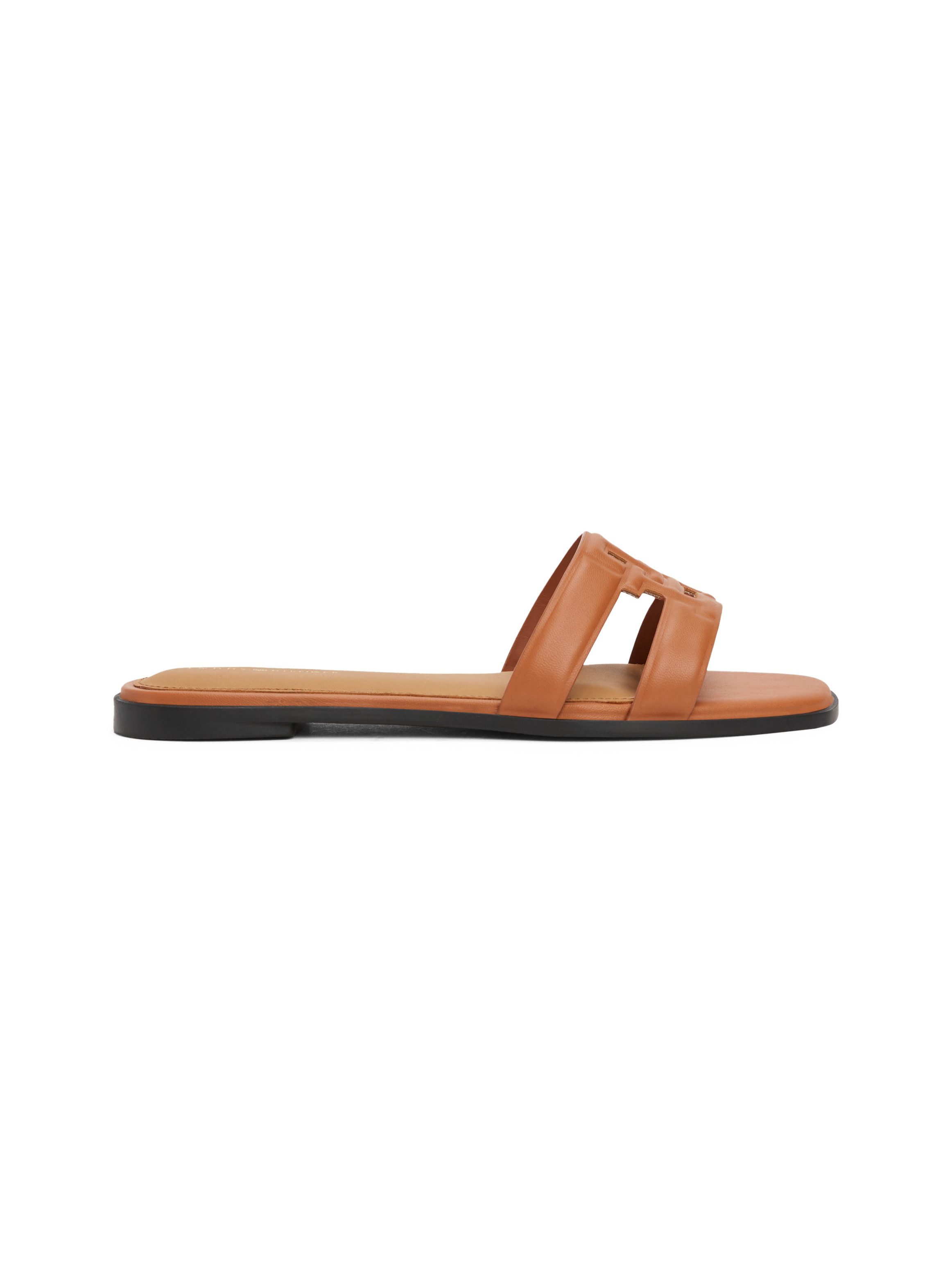 Tommy Hilfiger Slippers TH LOGO STRAP MULE , comfortabele schoen, zomerschoen, flats met th-logo