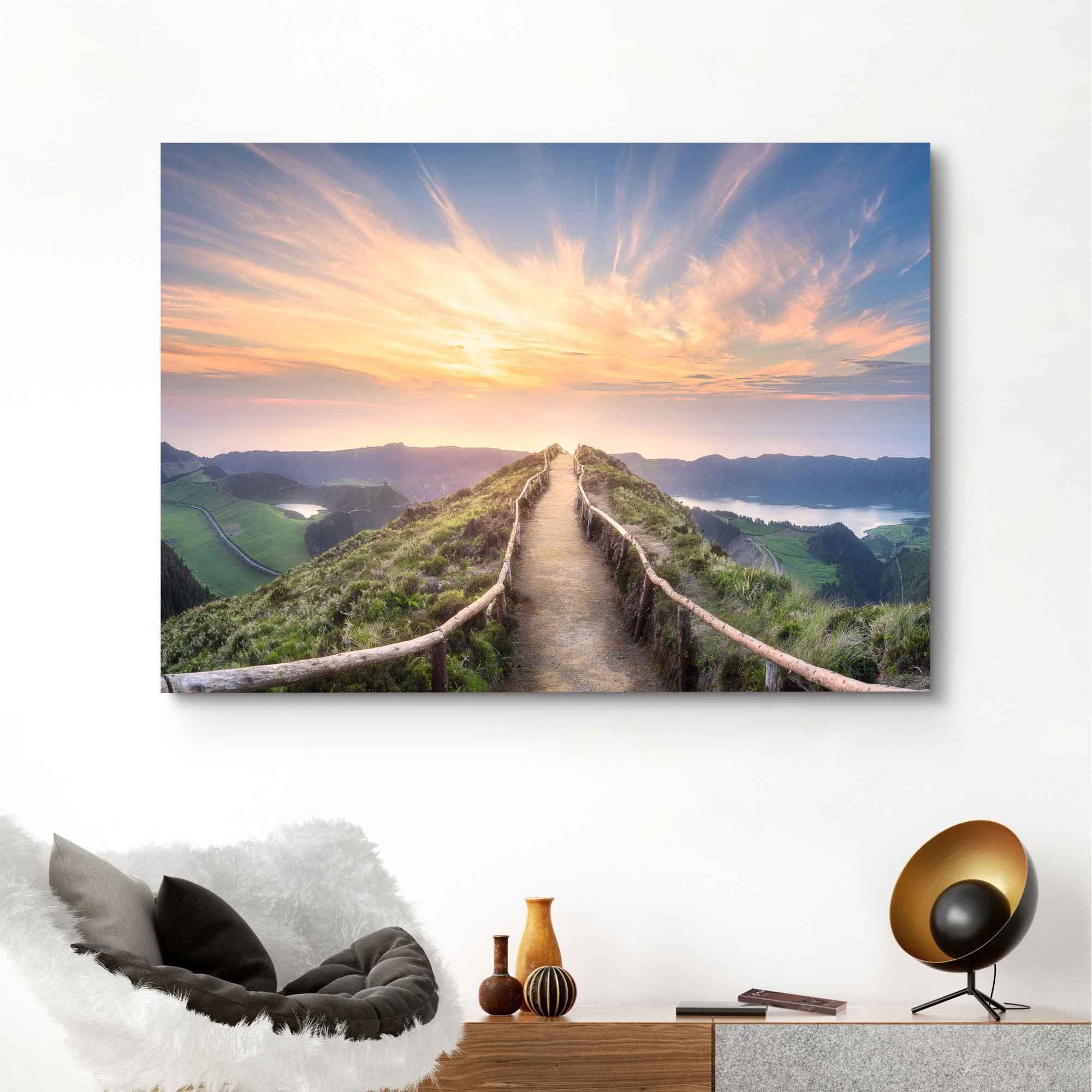 Reinders! Artprint Dageraad bergen - zonsopkomst - natuur